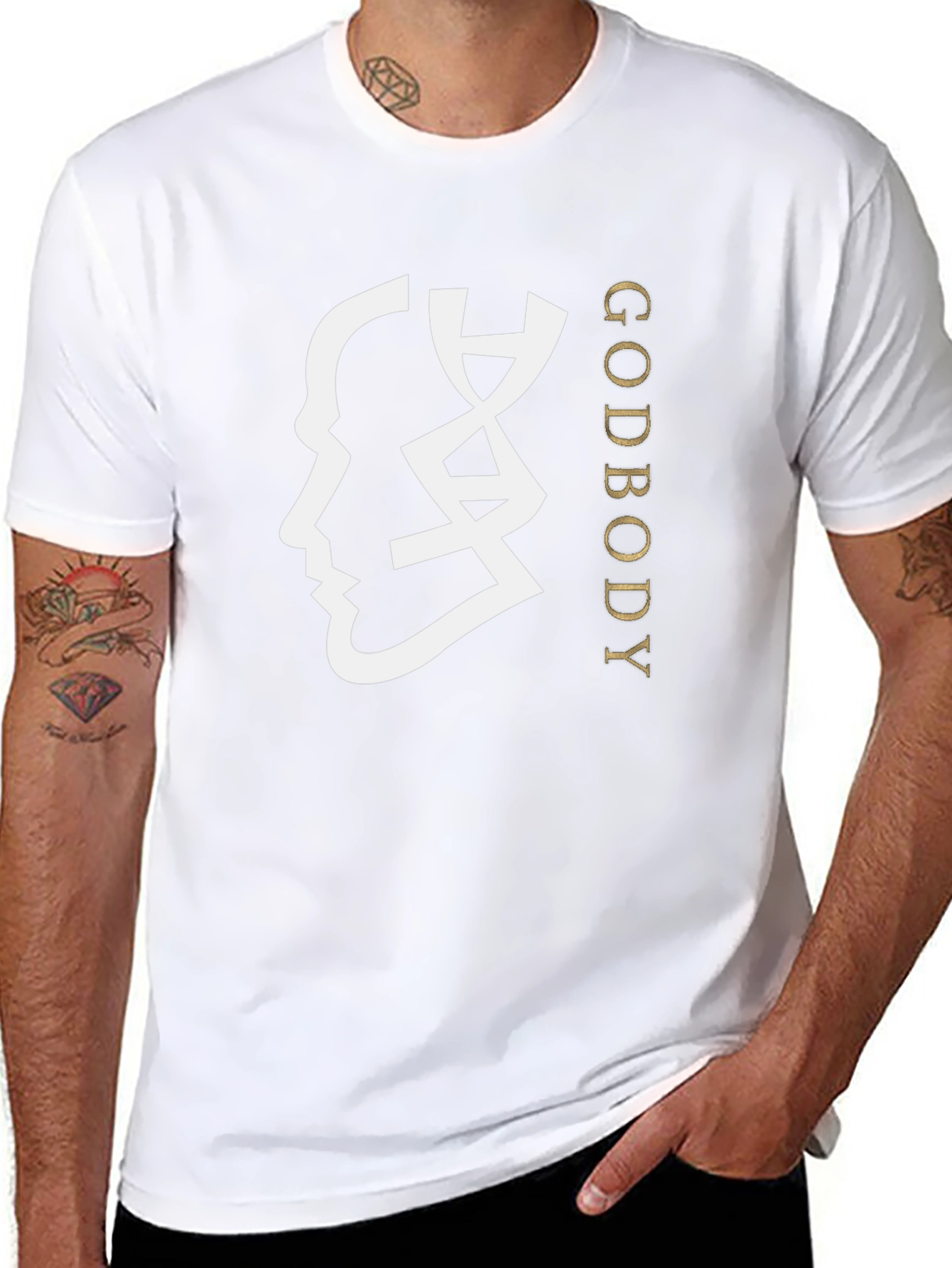GodBody Black Graphic Tee