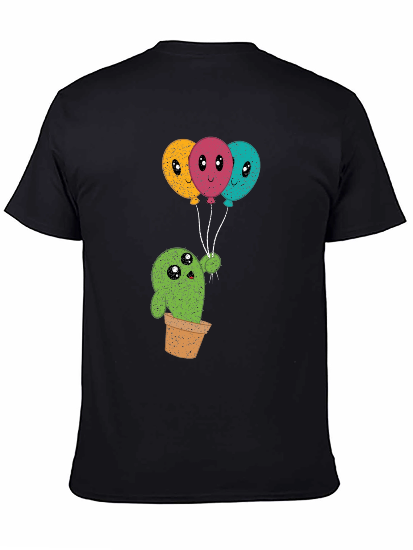 Cactus with Balloons T-Shirt - Cute & Fun Design
