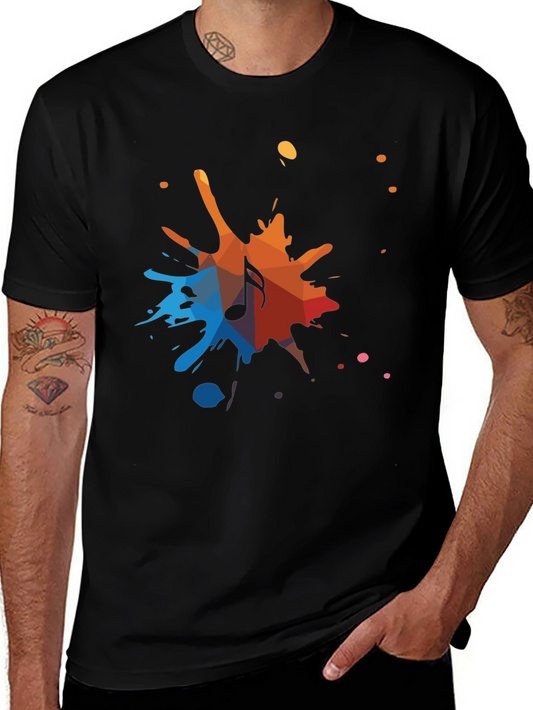 Colorful Music Note Splash Tee