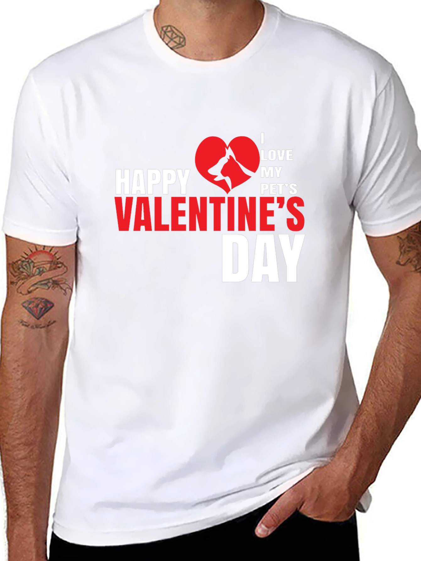 I Love My Pets Valentines Day T-Shirt