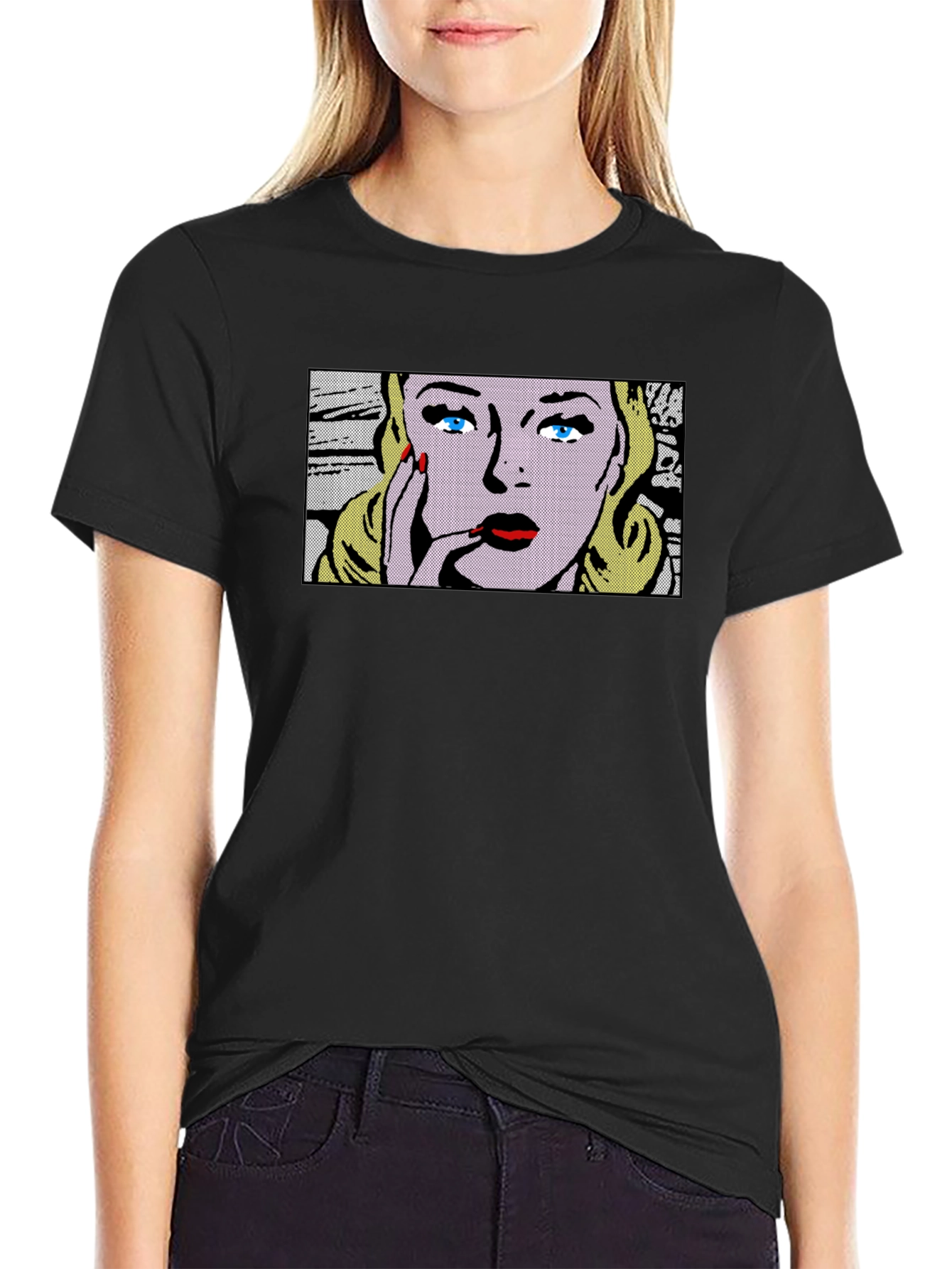 Pop Art Girl T-Shirt - Stylish Graphic Tee