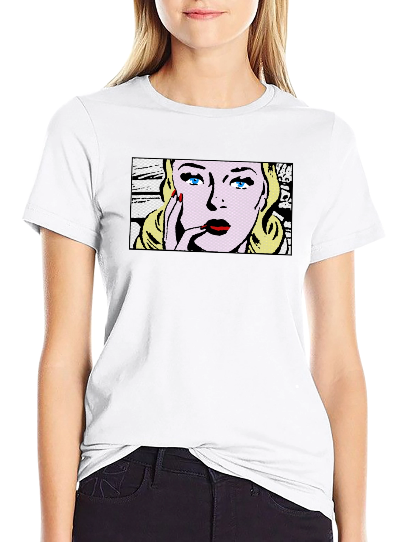 Pop Art Girl T-Shirt - Stylish Graphic Tee