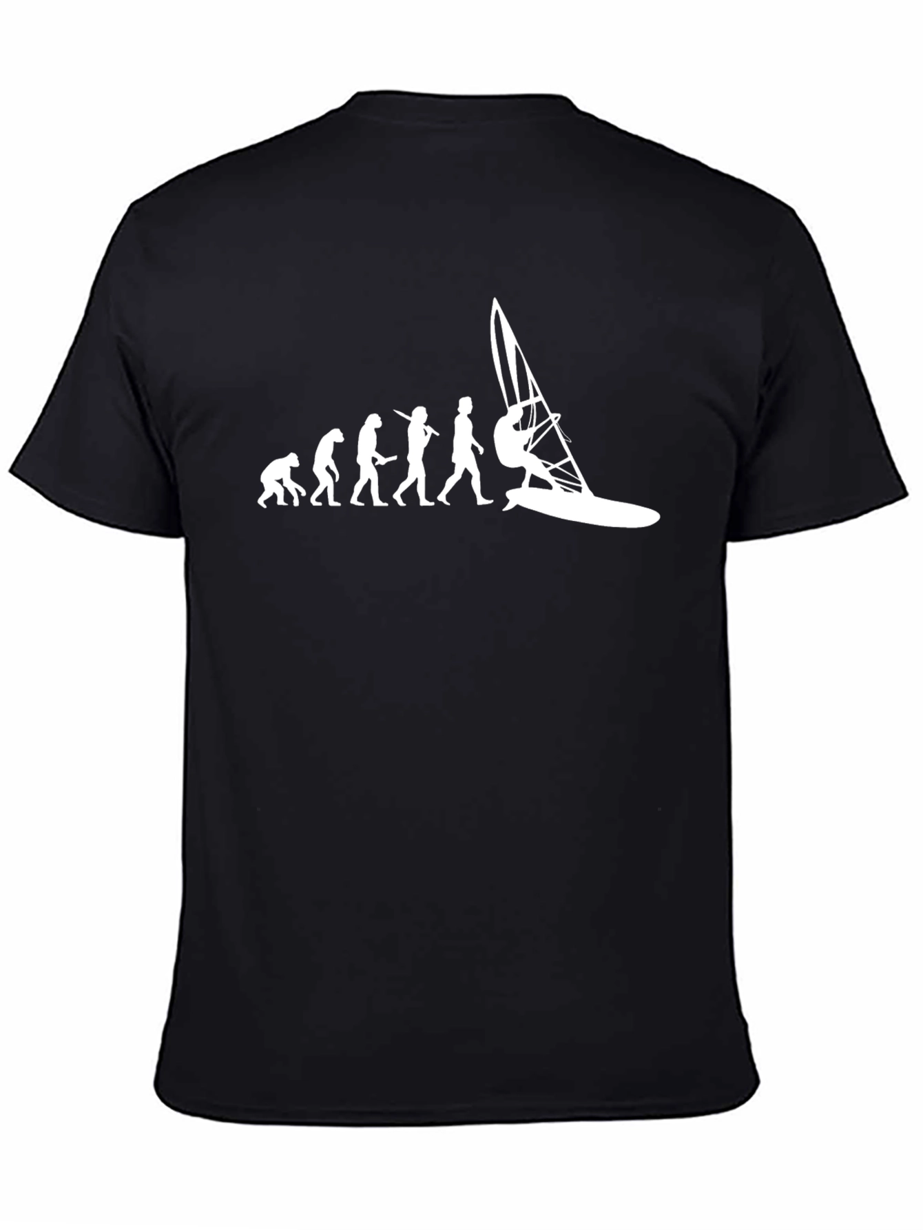 Evolution of Windsurfing Black Graphic Tee