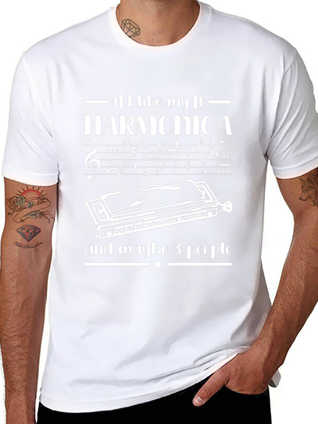 I Like My Harmonica T-Shirt
