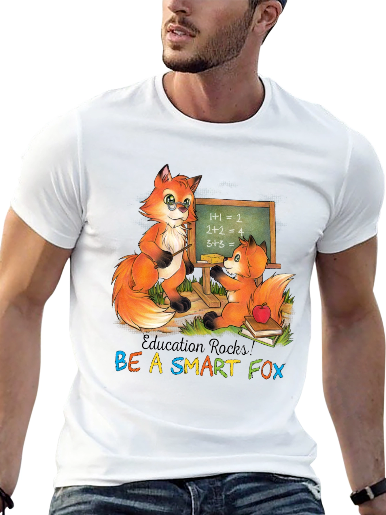 Education Rocks! Be A Smart Fox T-Shirt