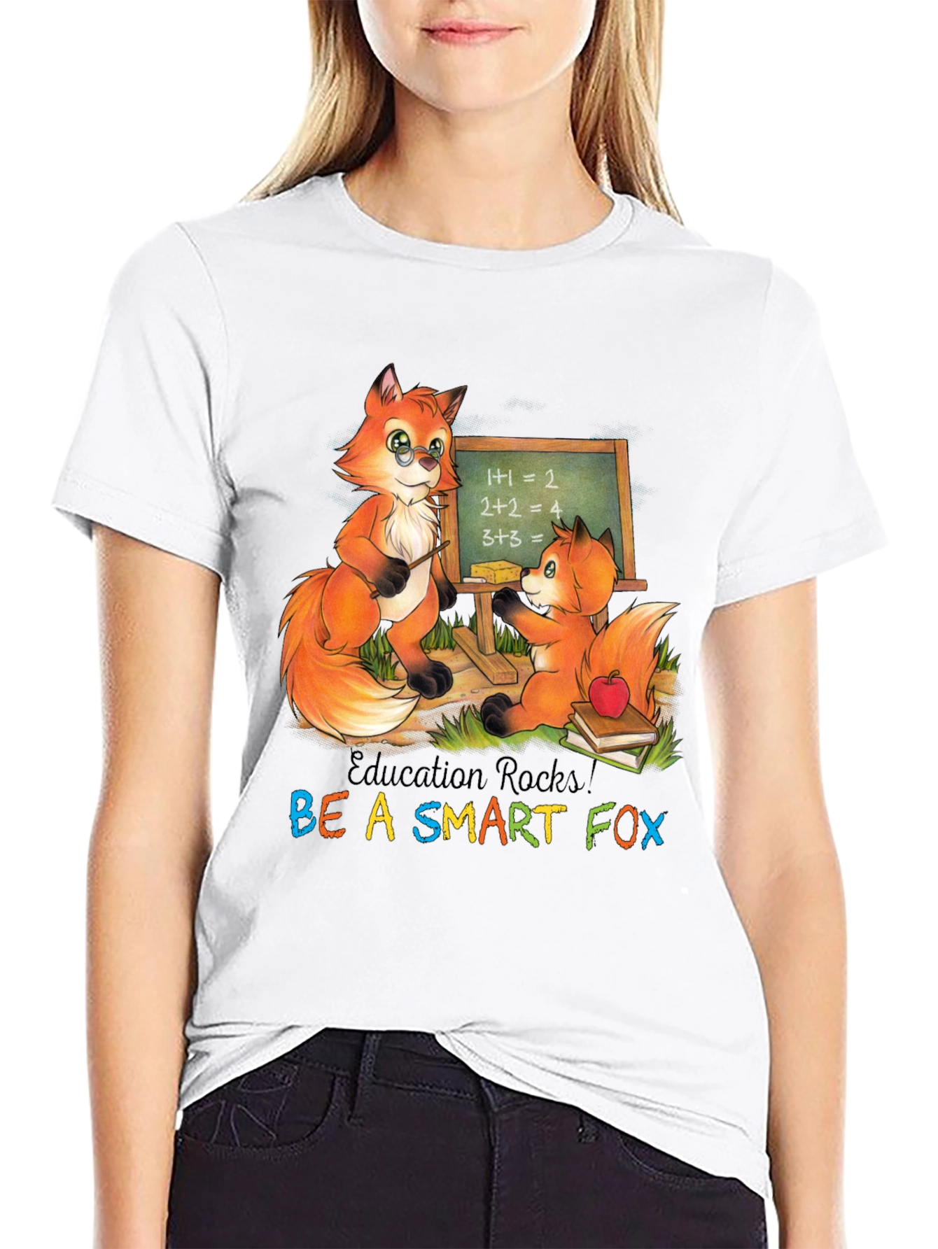 Education Rocks! Be A Smart Fox T-Shirt