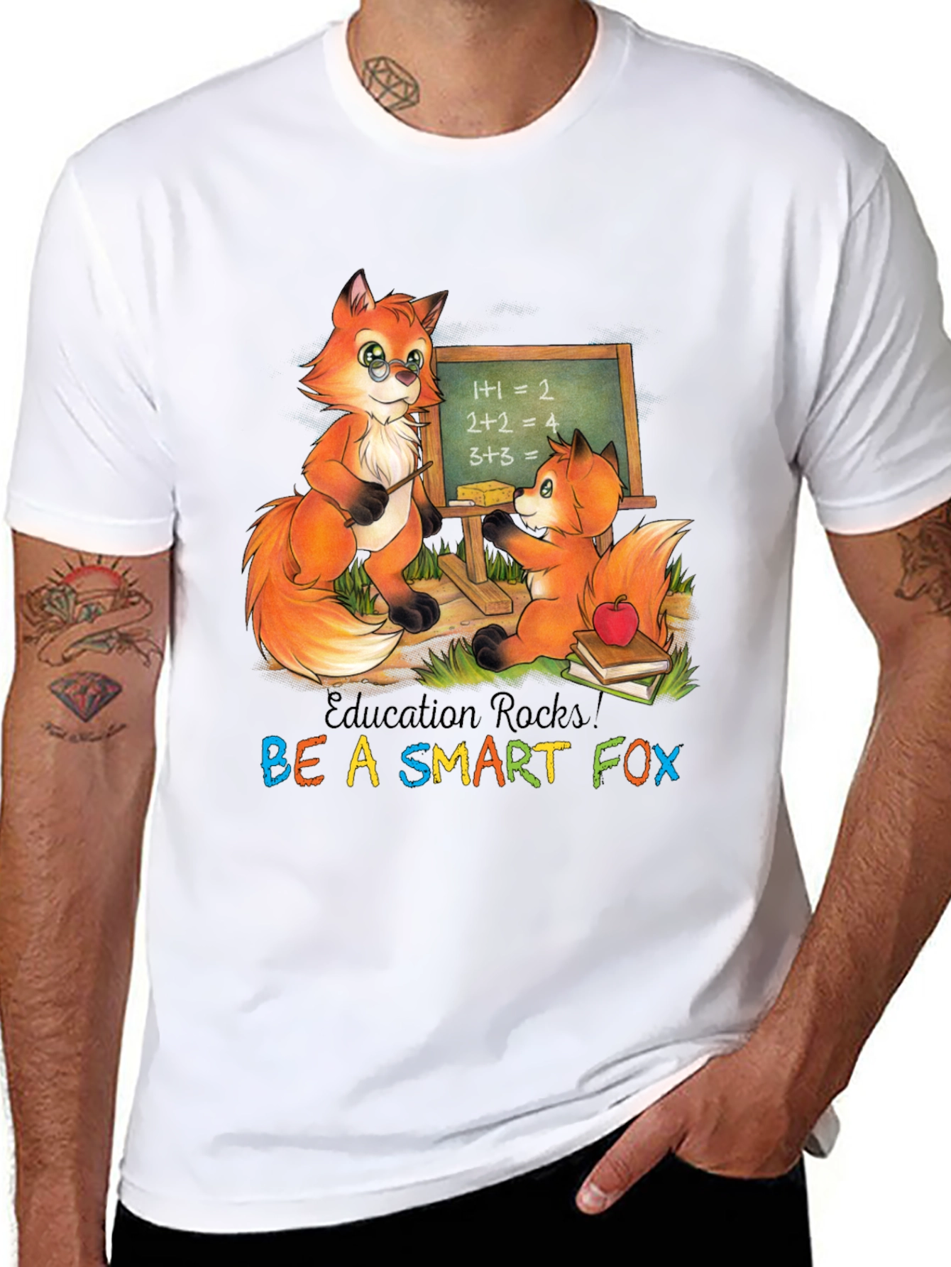 Education Rocks! Be A Smart Fox T-Shirt