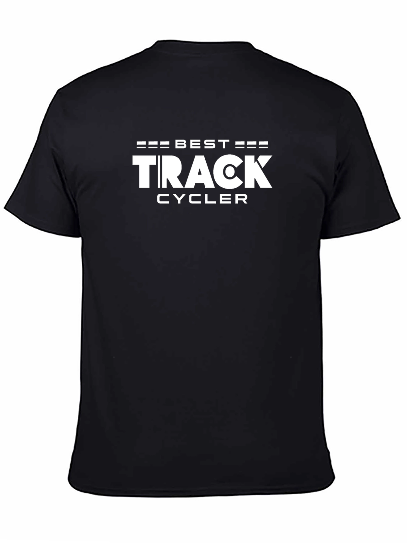 Best Track Cycler Tee - Black Cotton Blend T-Shirt