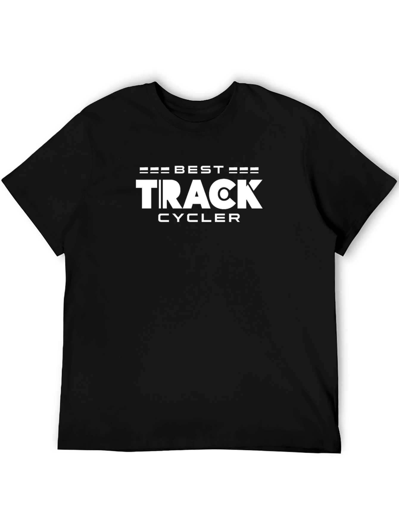 Best Track Cycler Tee - Black Cotton Blend T-Shirt