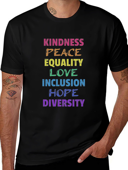 Rainbow Pride Kindness Peace Equality Love T-Shirt