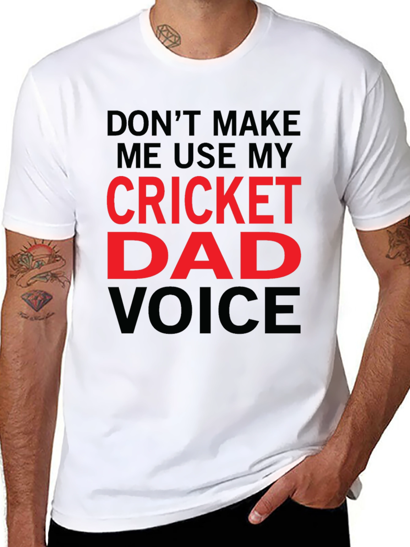 Cricket Dad Voice T-Shirt