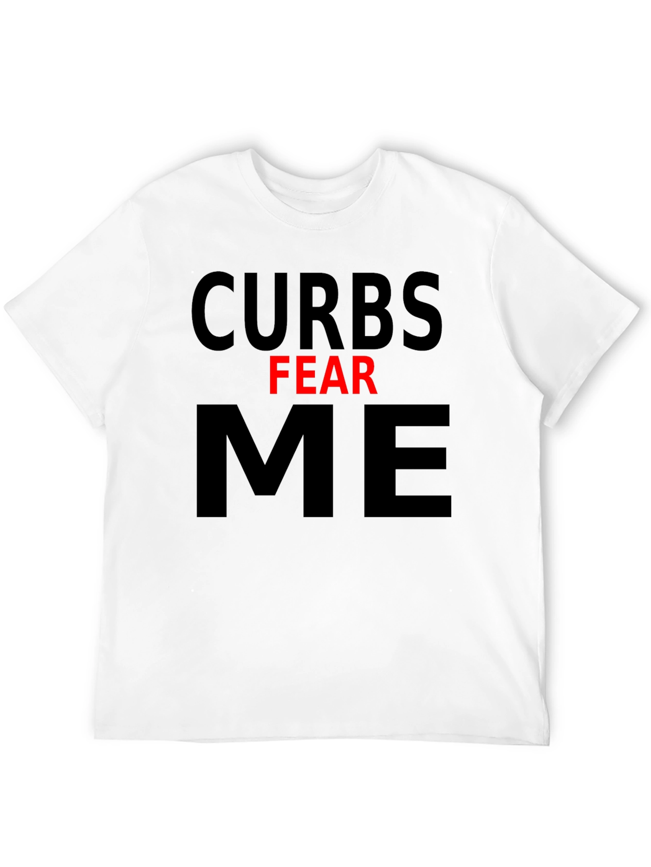 Curbs Fear Me Graphic Tee - Black Cotton T-Shirt