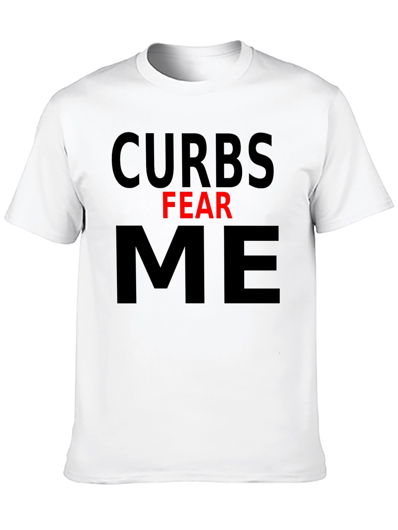 Curbs Fear Me Graphic Tee - Black Cotton T-Shirt