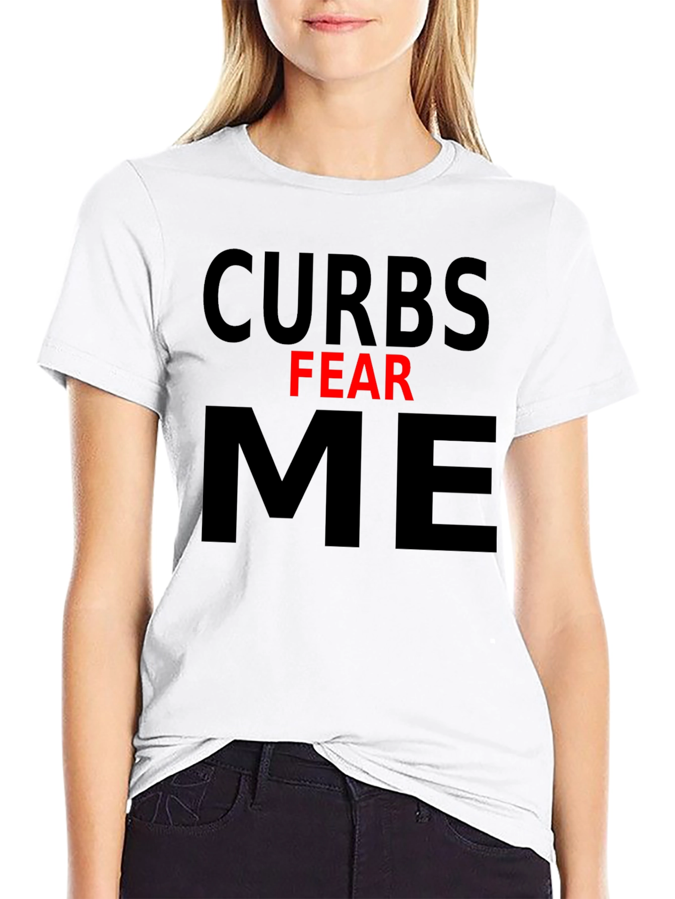 Curbs Fear Me Graphic Tee - Black Cotton T-Shirt