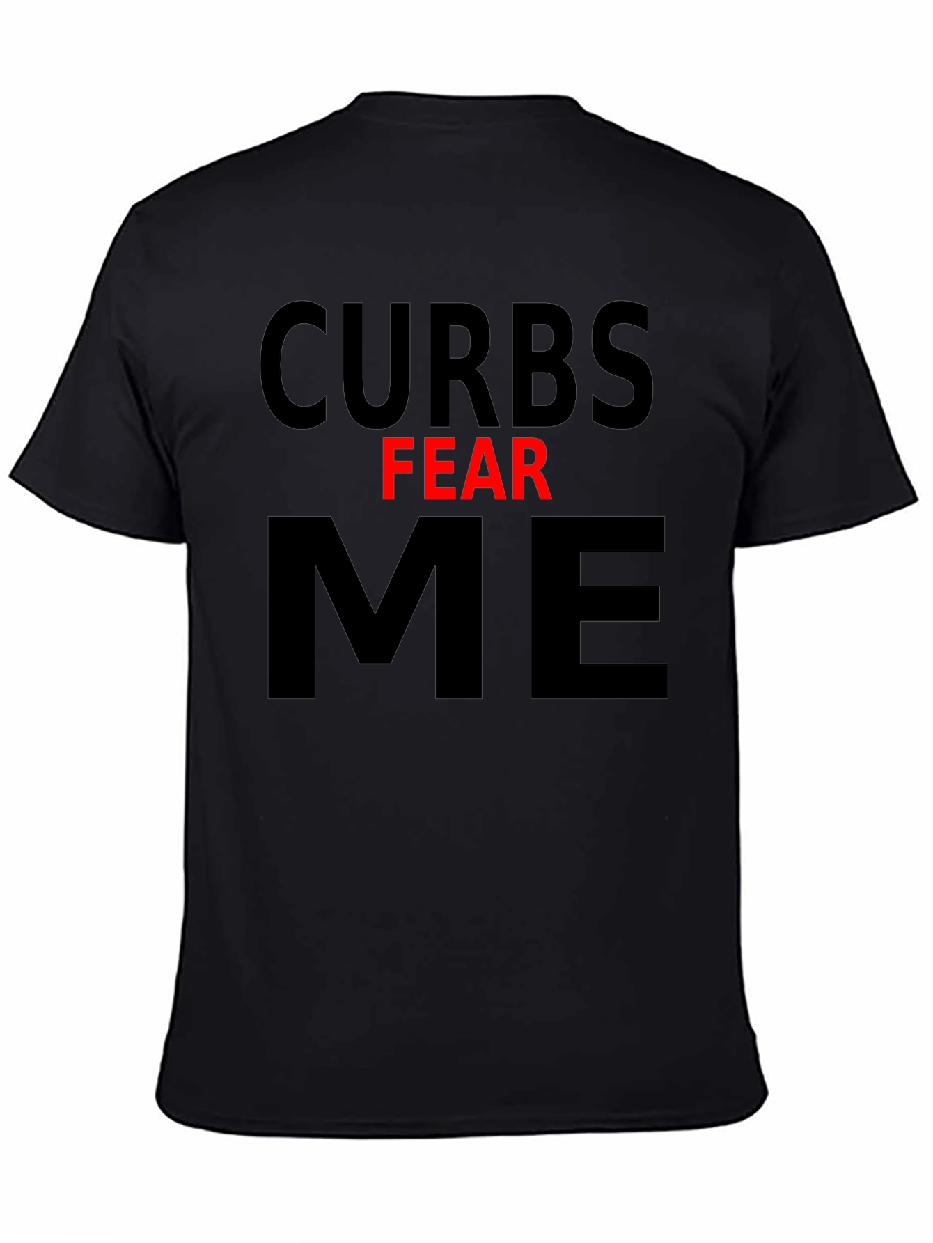 Curbs Fear Me Graphic Tee - Black Cotton T-Shirt
