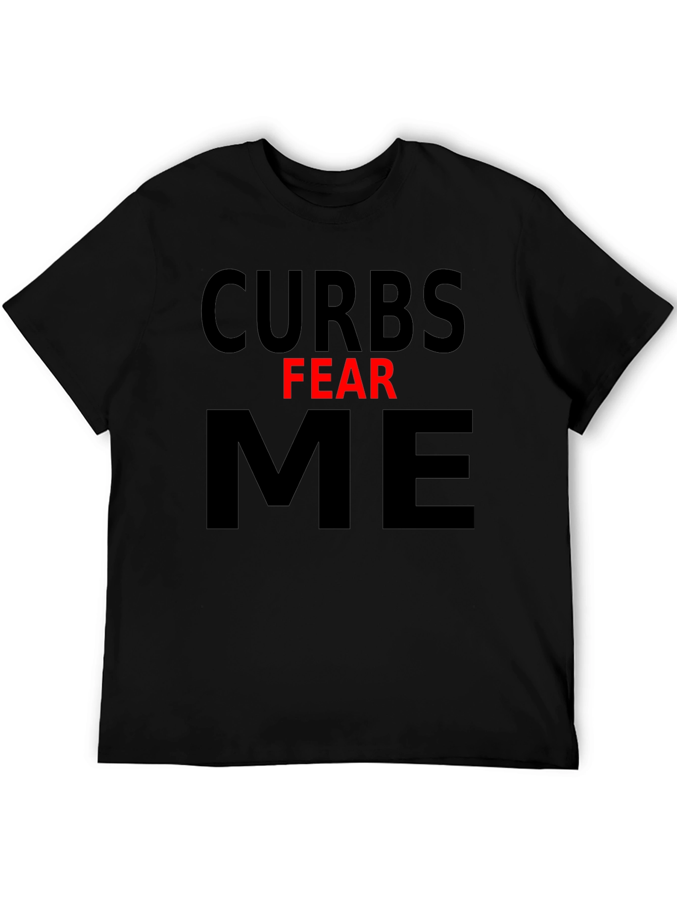 Curbs Fear Me Graphic Tee - Black Cotton T-Shirt