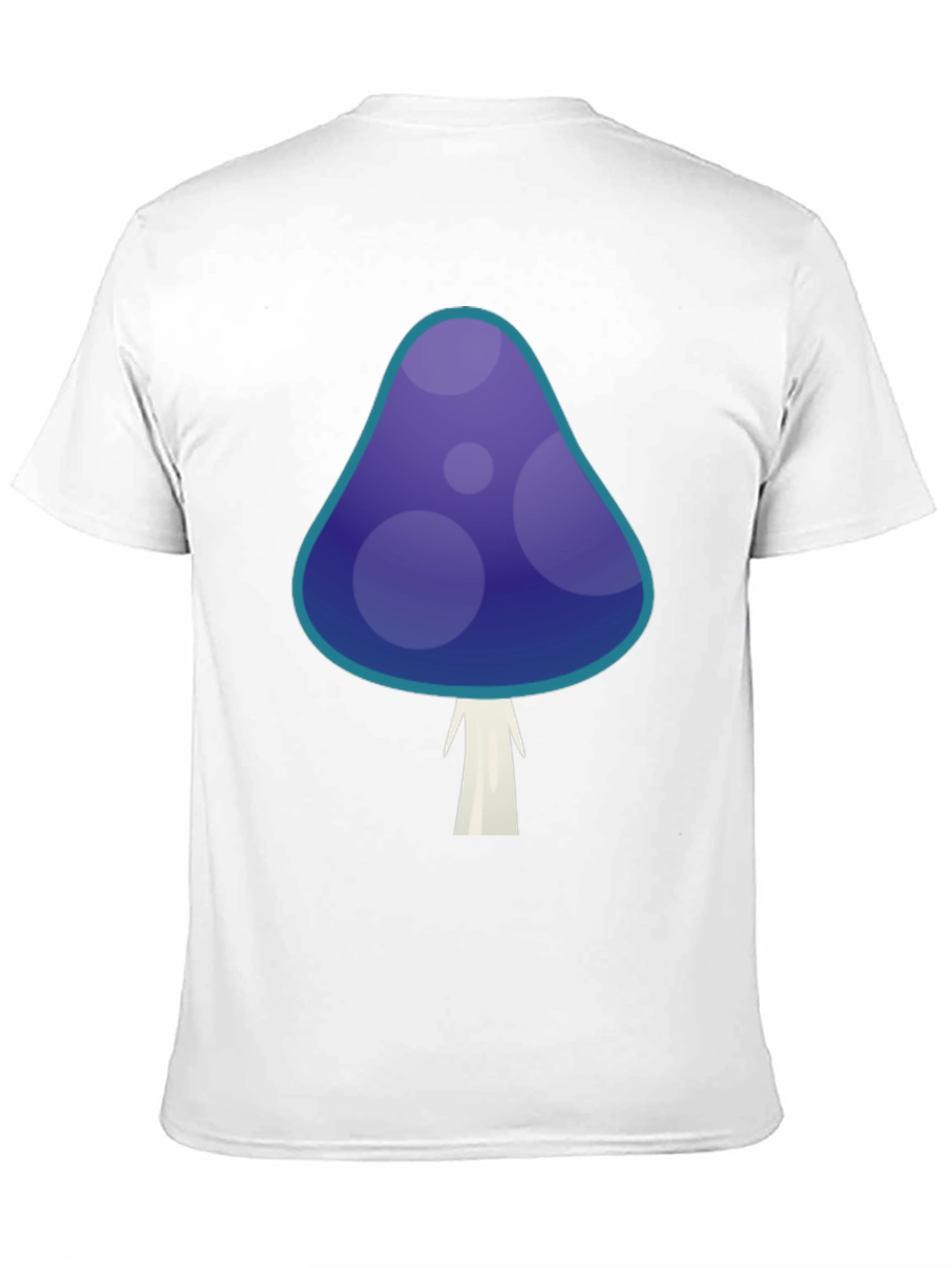 Funky Mushroom Graphic T-Shirt - Black Cotton Tee