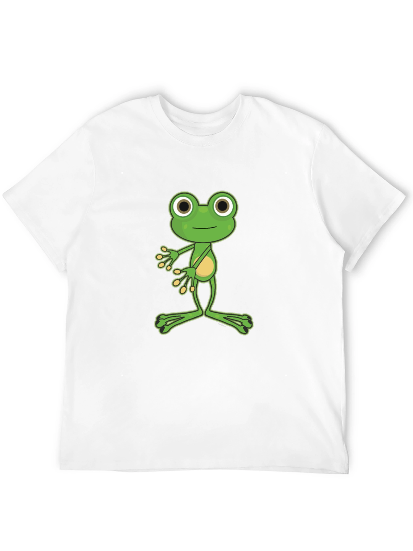 Funny Frog Graphic Tee - Black Cotton T-Shirt
