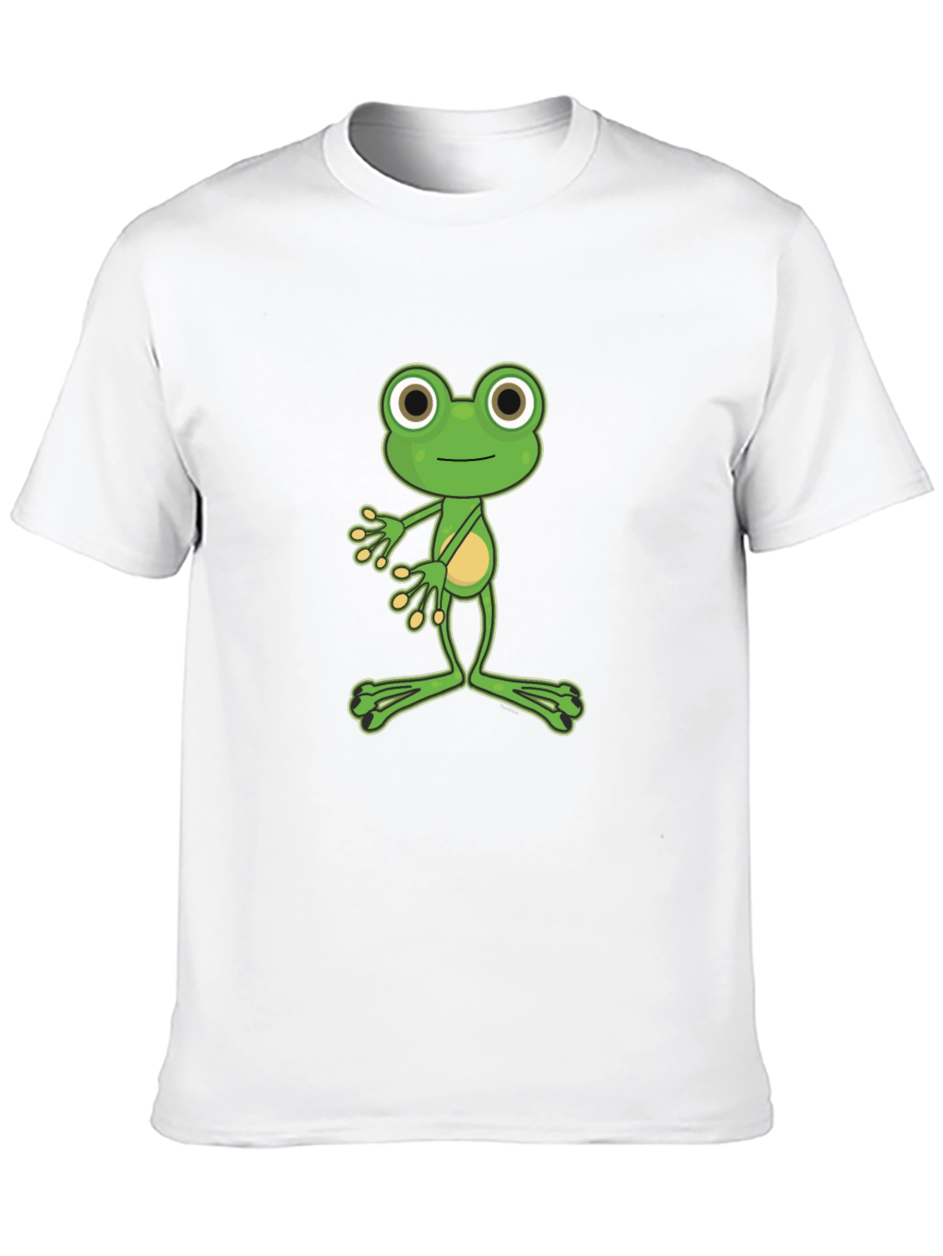 Funny Frog Graphic Tee - Black Cotton T-Shirt