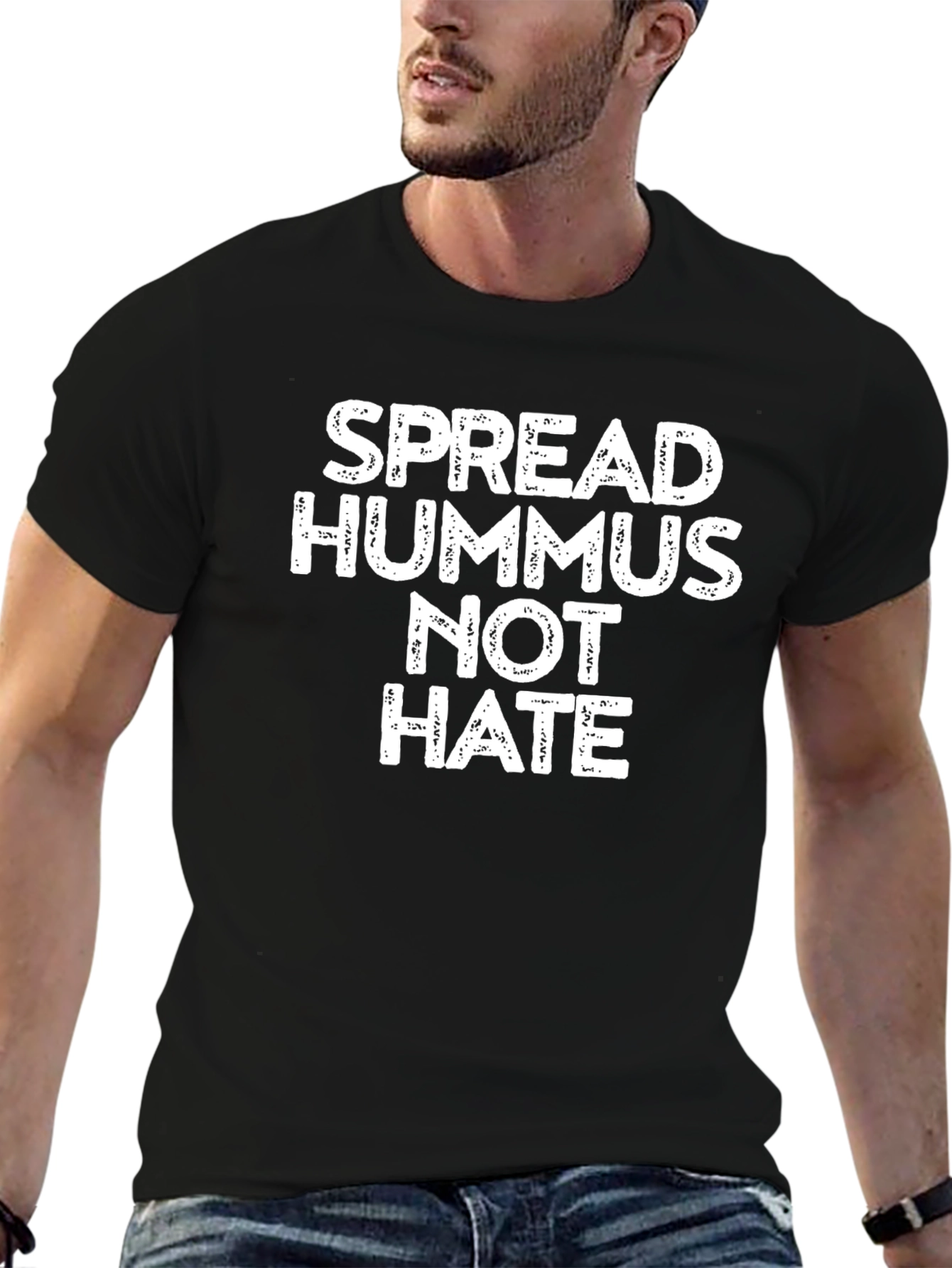 Spread Hummus Not Hate Graphic Tee - Unisex