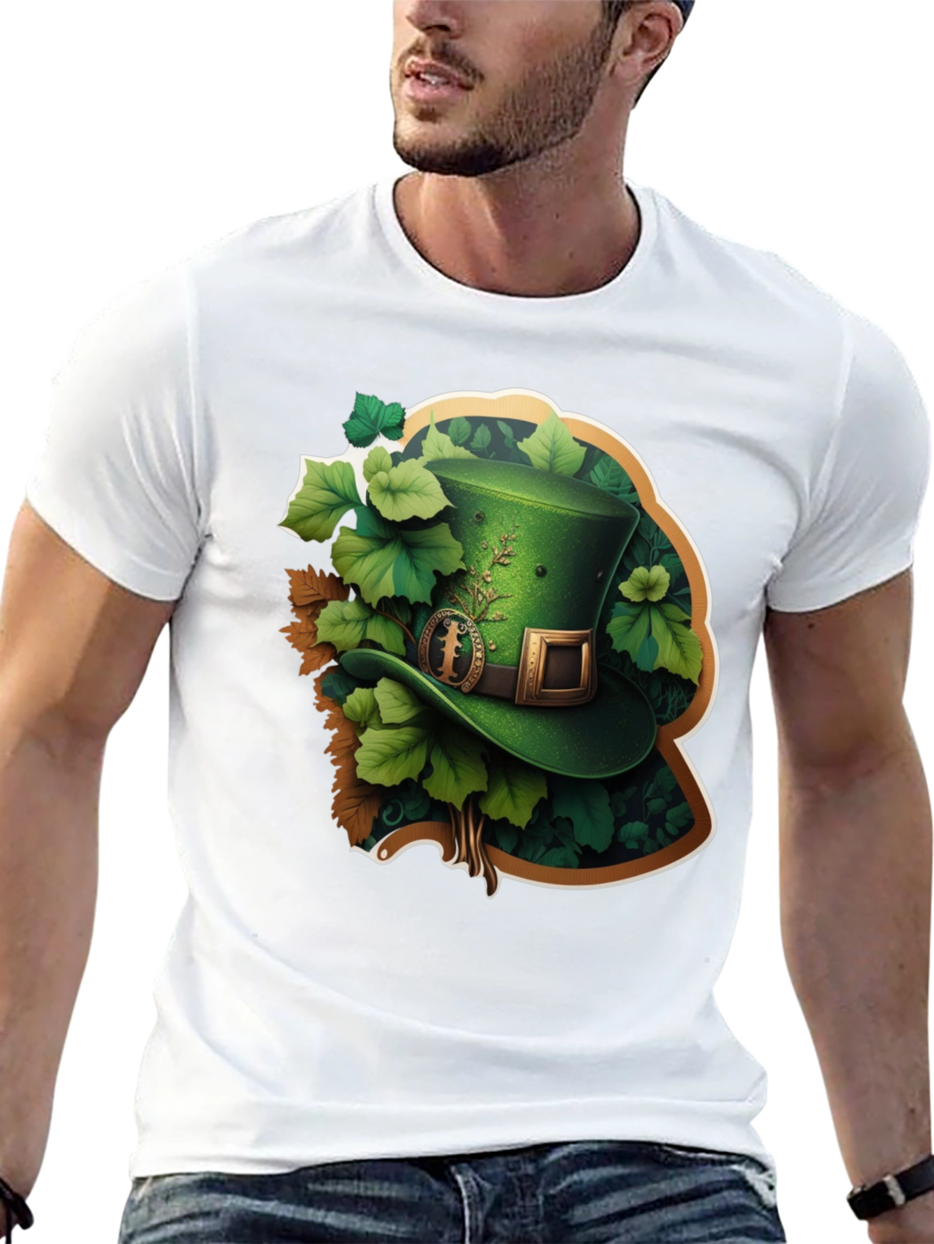 Lucky Leprechaun Hat Graphic T-Shirt