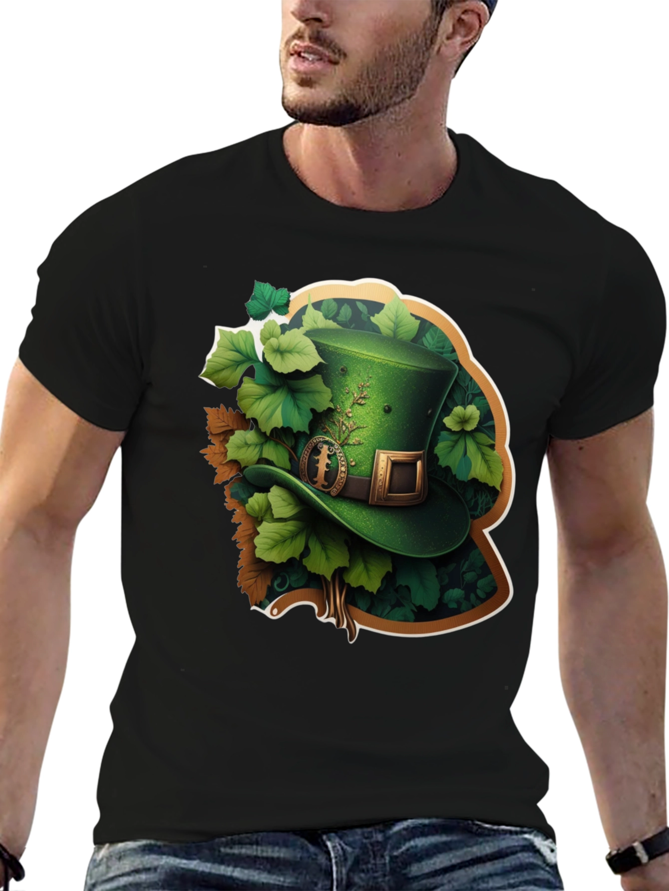Lucky Leprechaun Hat Graphic T-Shirt