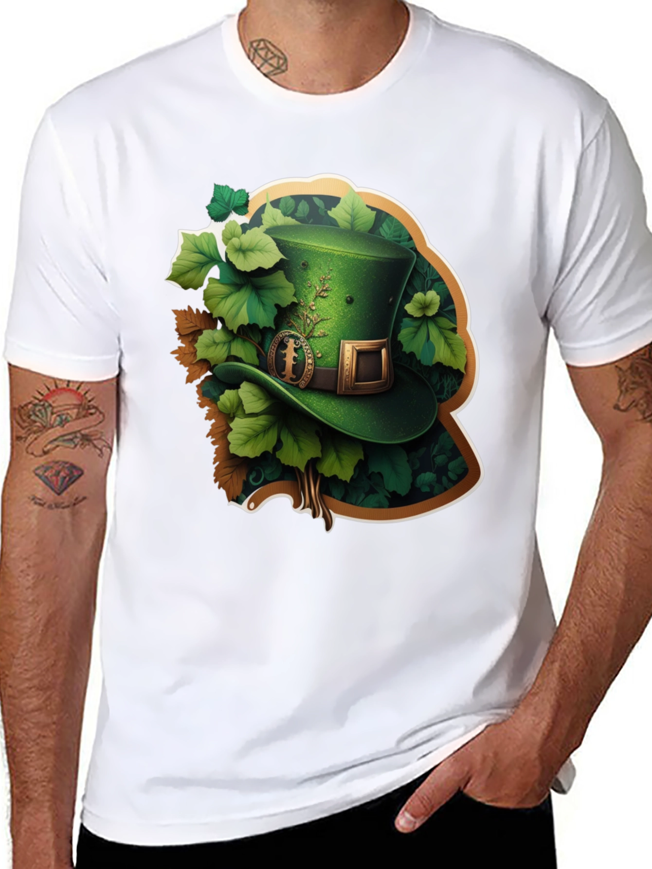 Lucky Leprechaun Hat Graphic T-Shirt
