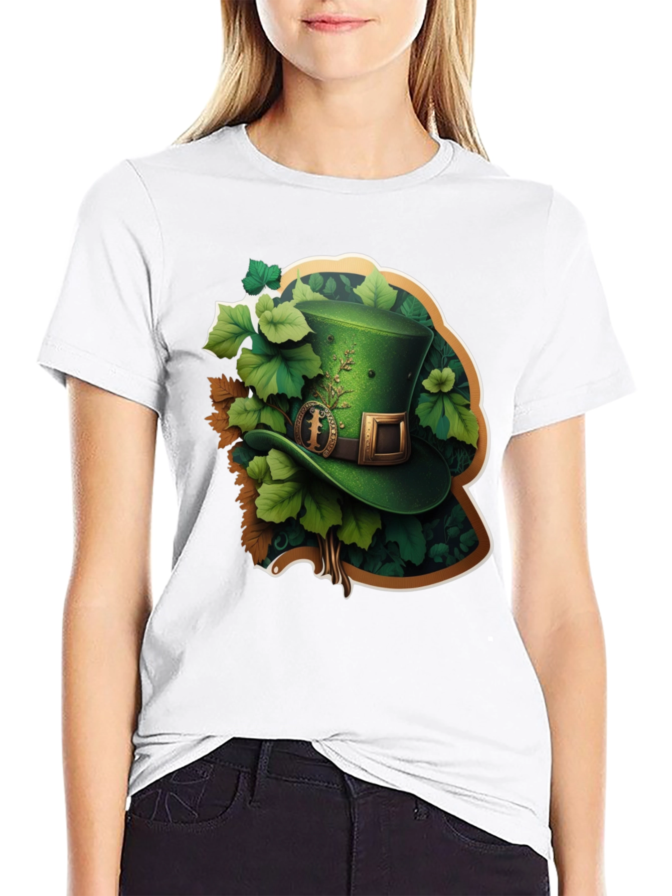Lucky Leprechaun Hat Graphic T-Shirt