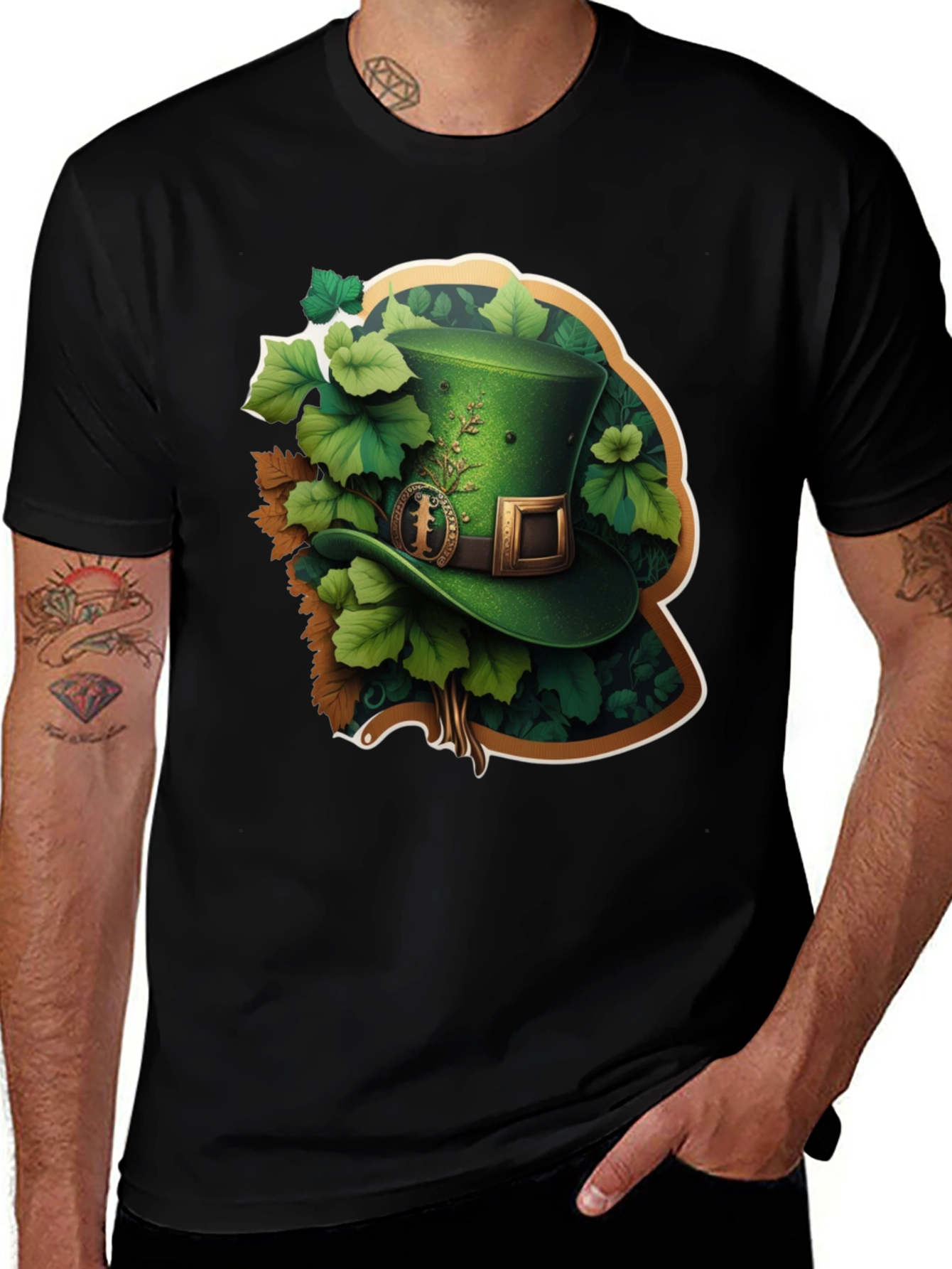 Lucky Leprechaun Hat Graphic T-Shirt