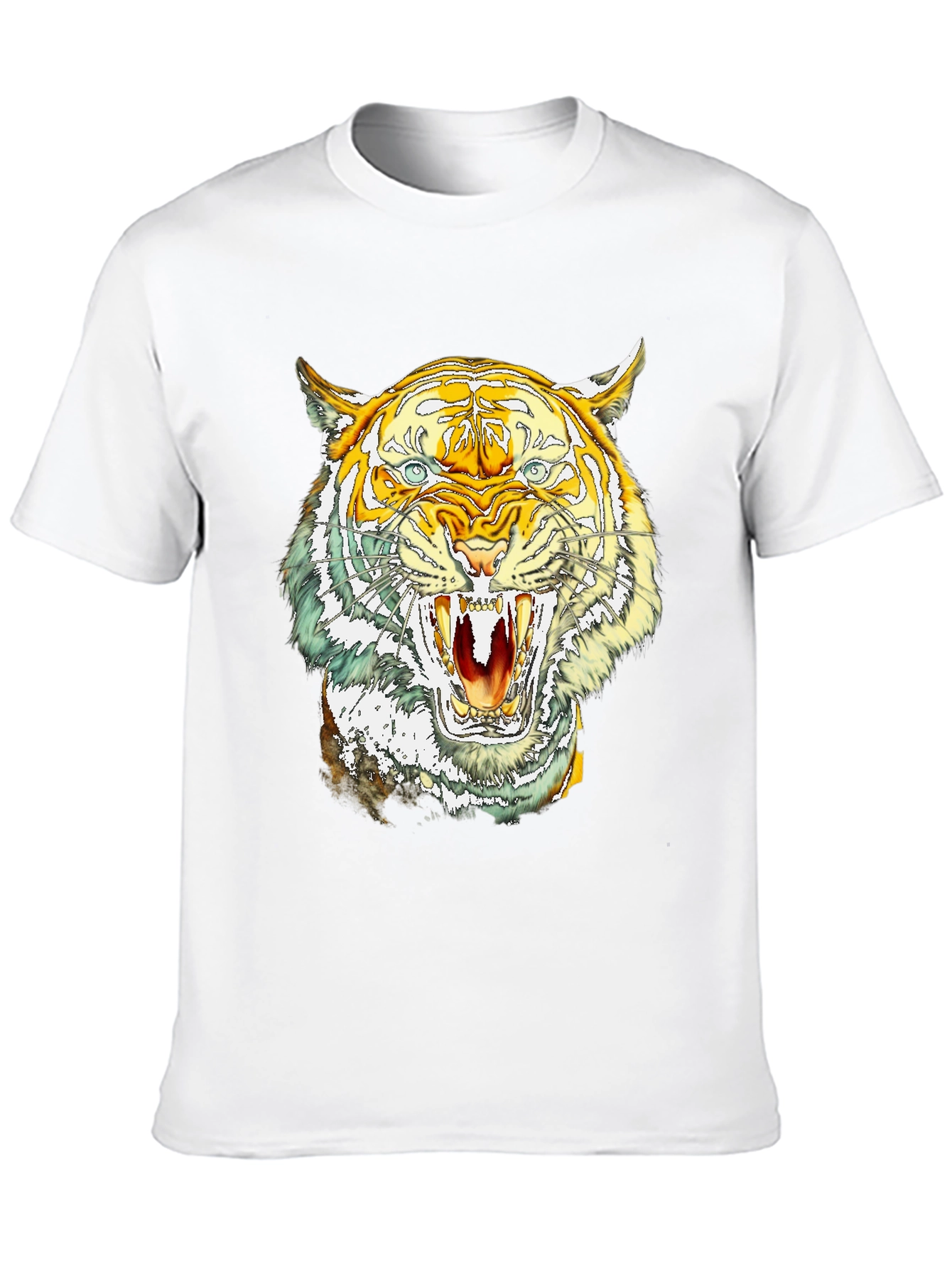 Bold Tiger Graphic Tee - Fierce Animal Print T-Shirt