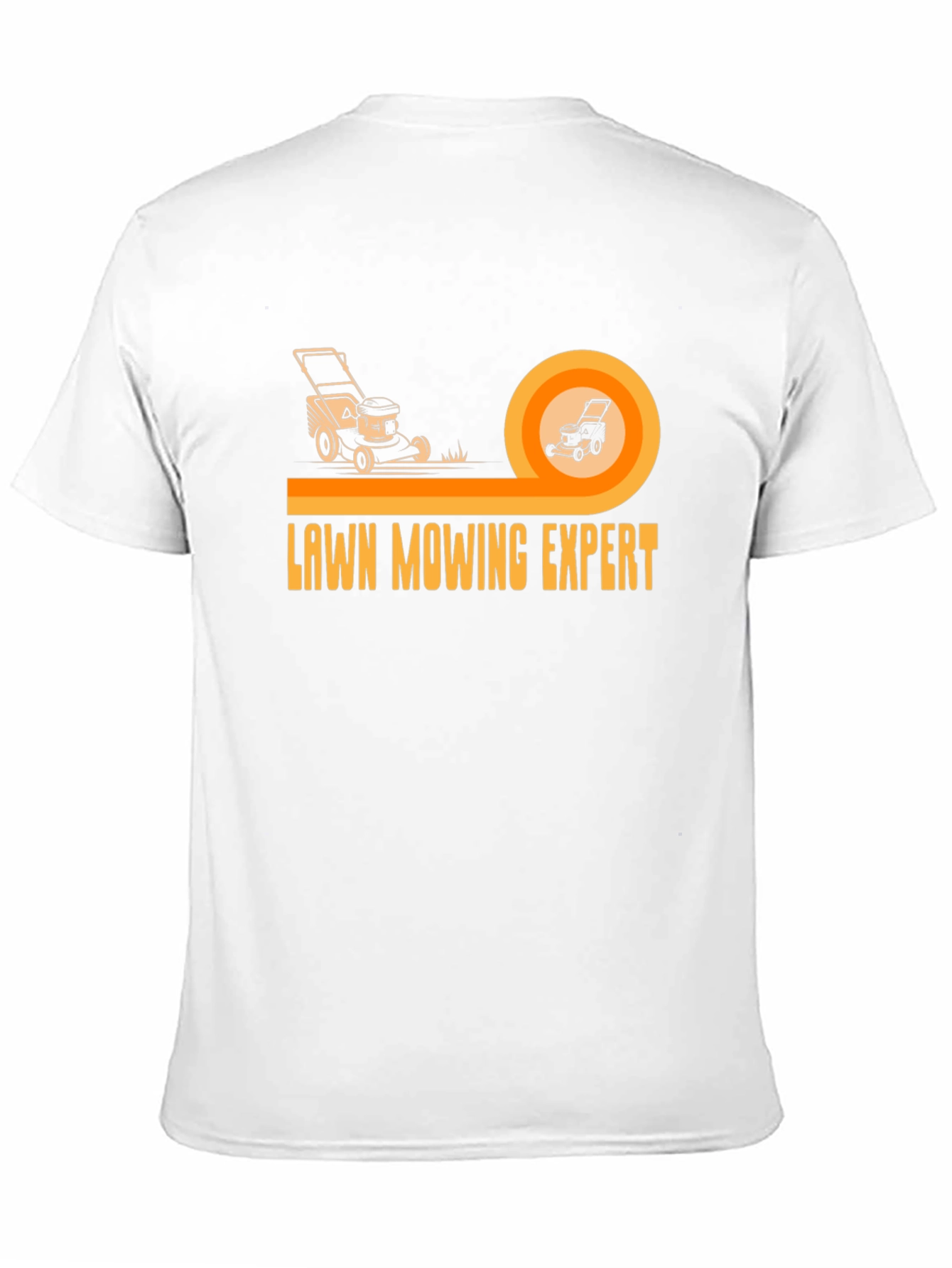 Lawn Mowing Expert Graphic Tee - Black Cotton T-Shirt