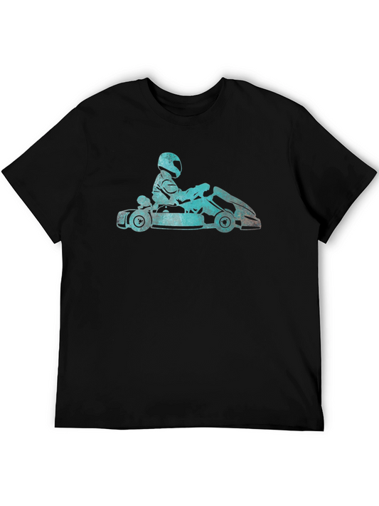 Go Karting T-Shirt - Black Cotton Tee