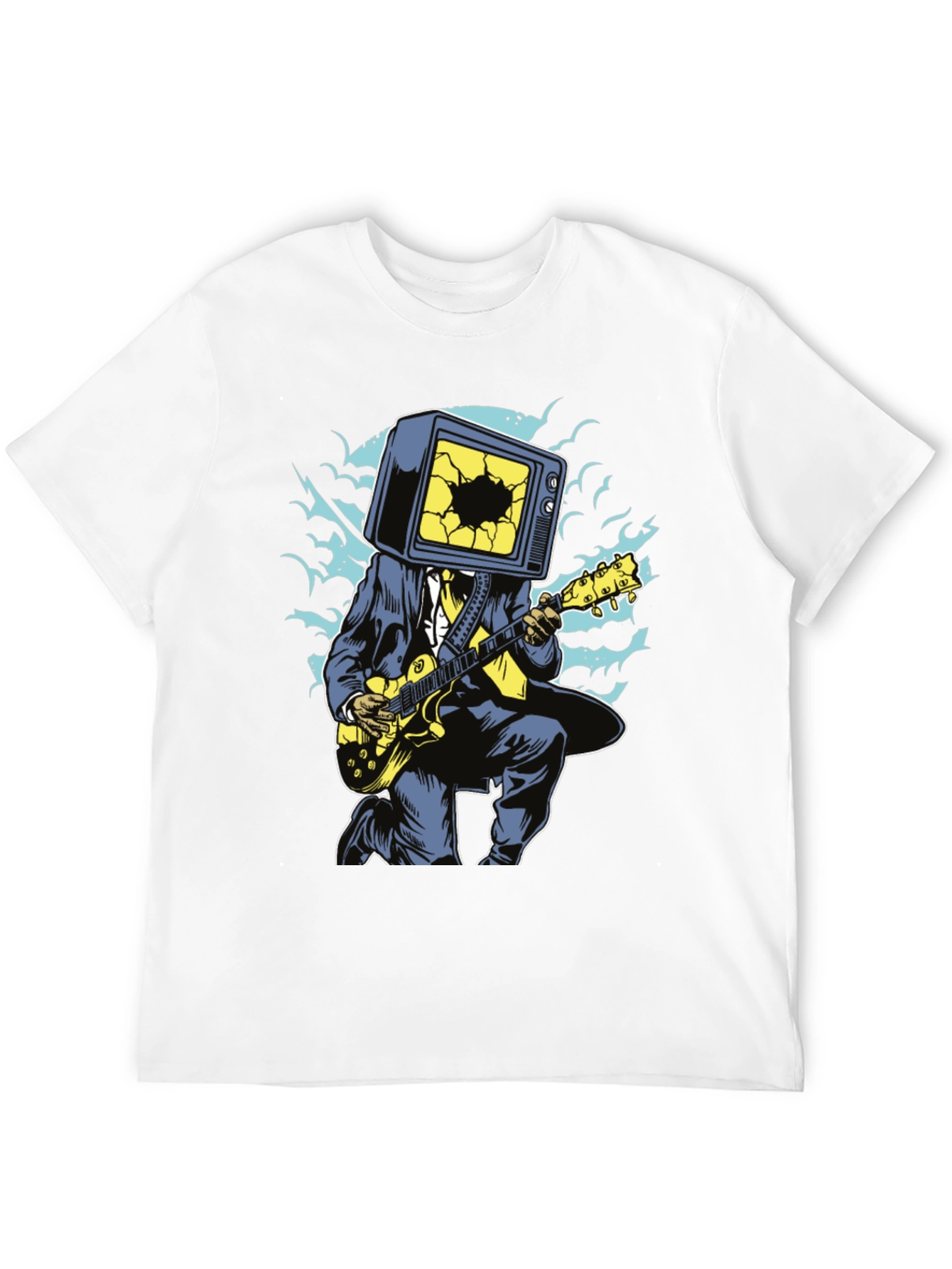 Cool Graphic Tee - TV Head Guitarist