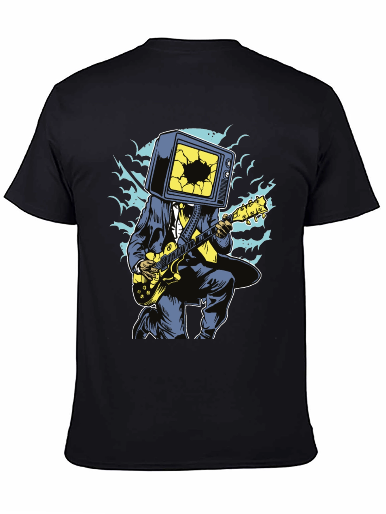 Cool Graphic Tee - TV Head Guitarist
