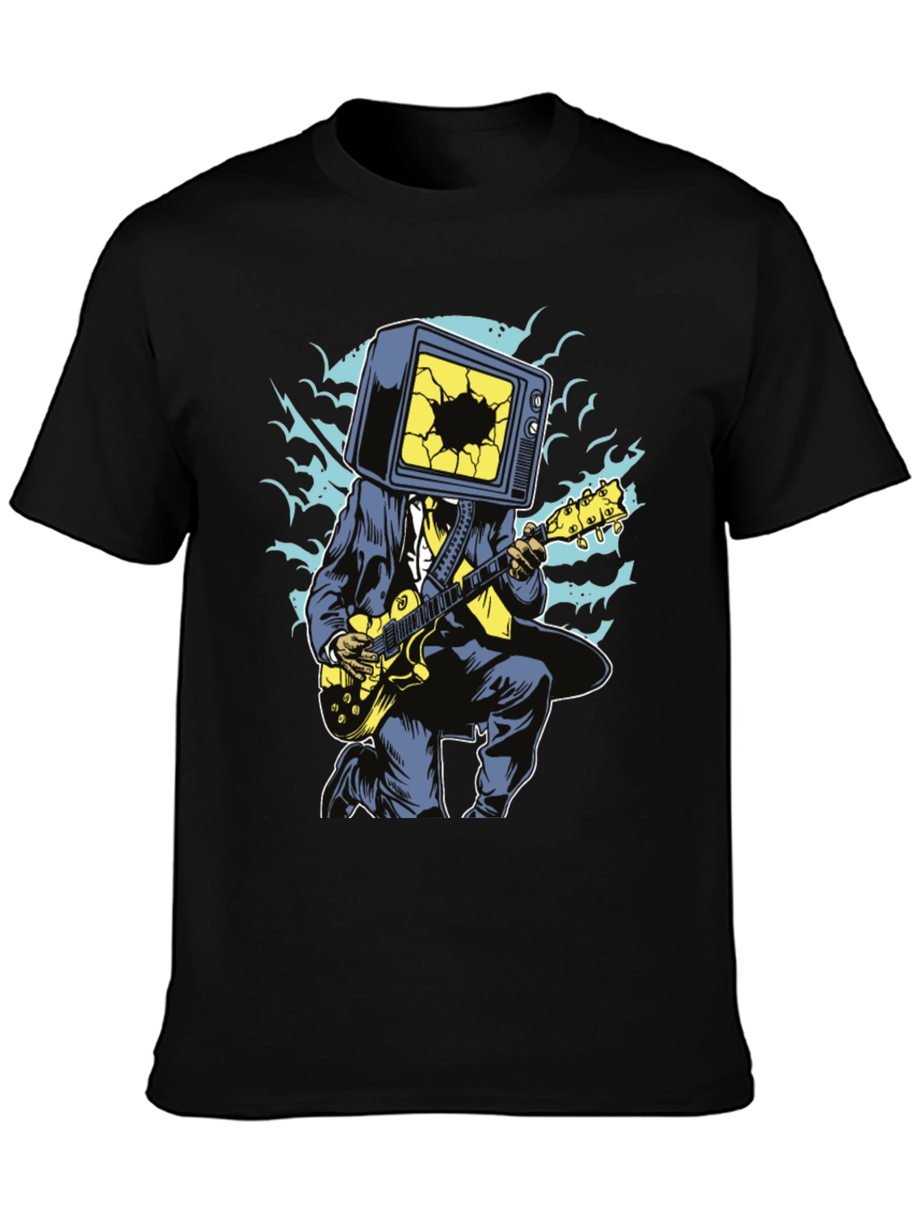 Cool Graphic Tee - TV Head Guitarist