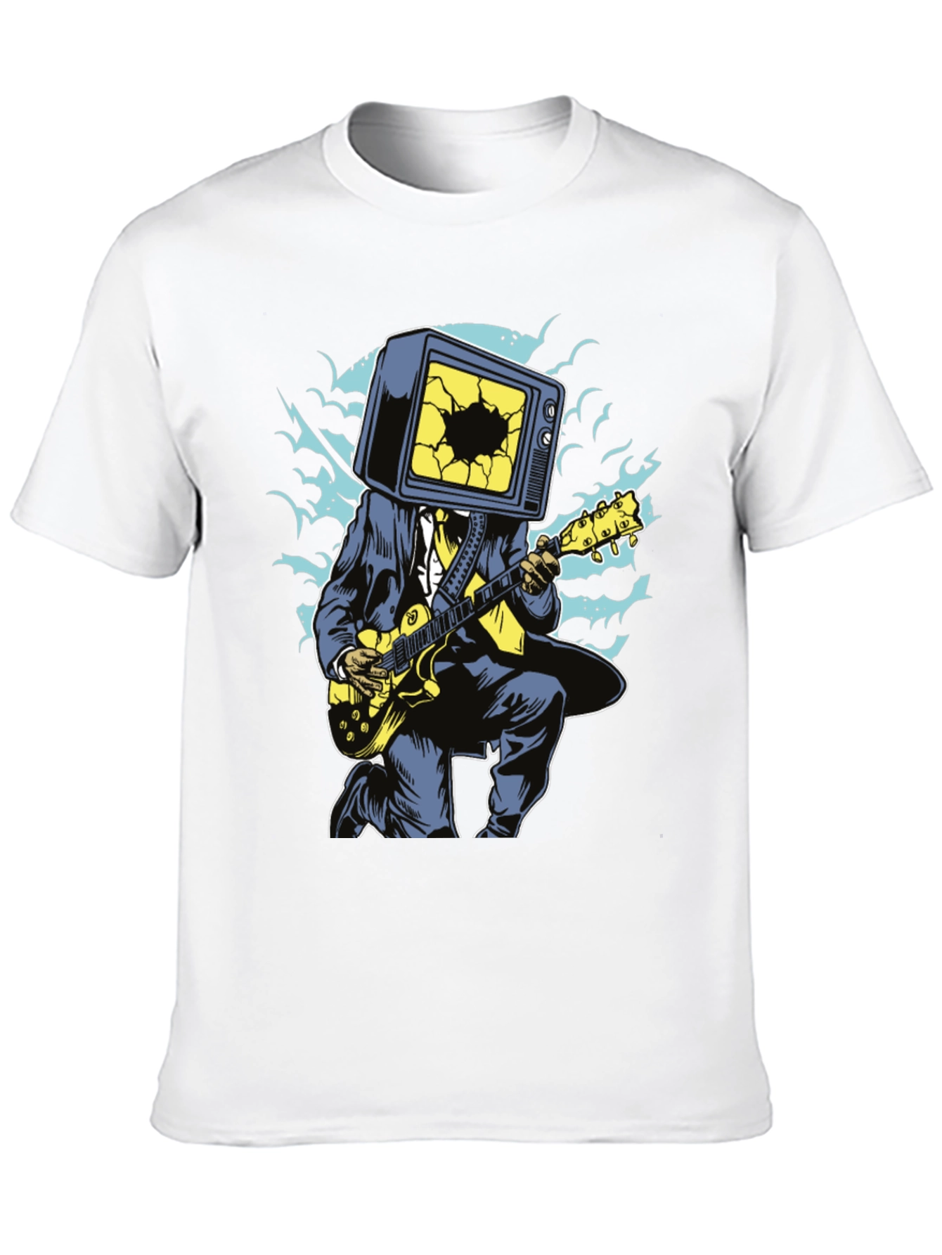 Cool Graphic Tee - TV Head Guitarist