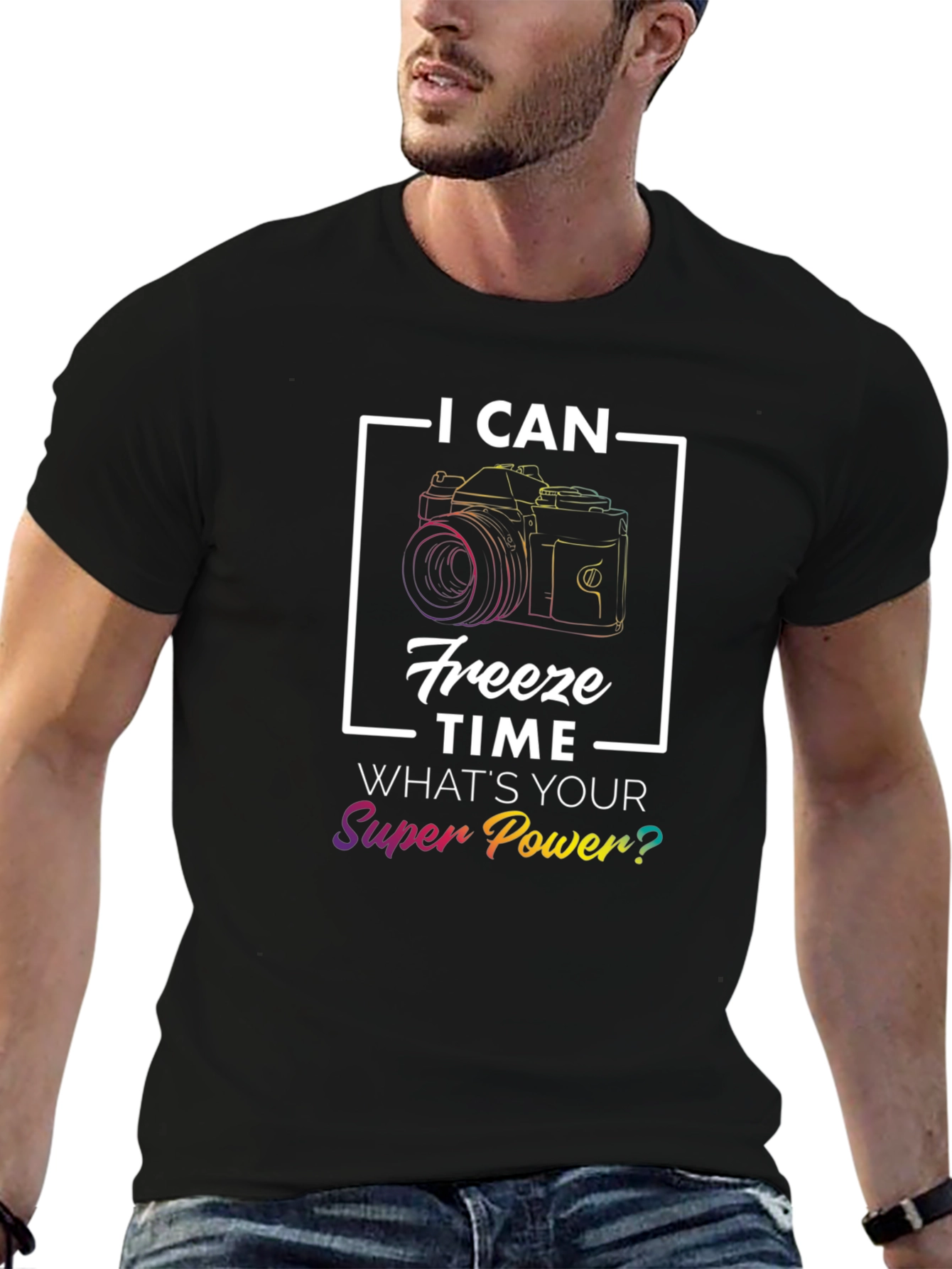 I Can Freeze Time Camera Graphic T-Shirt
