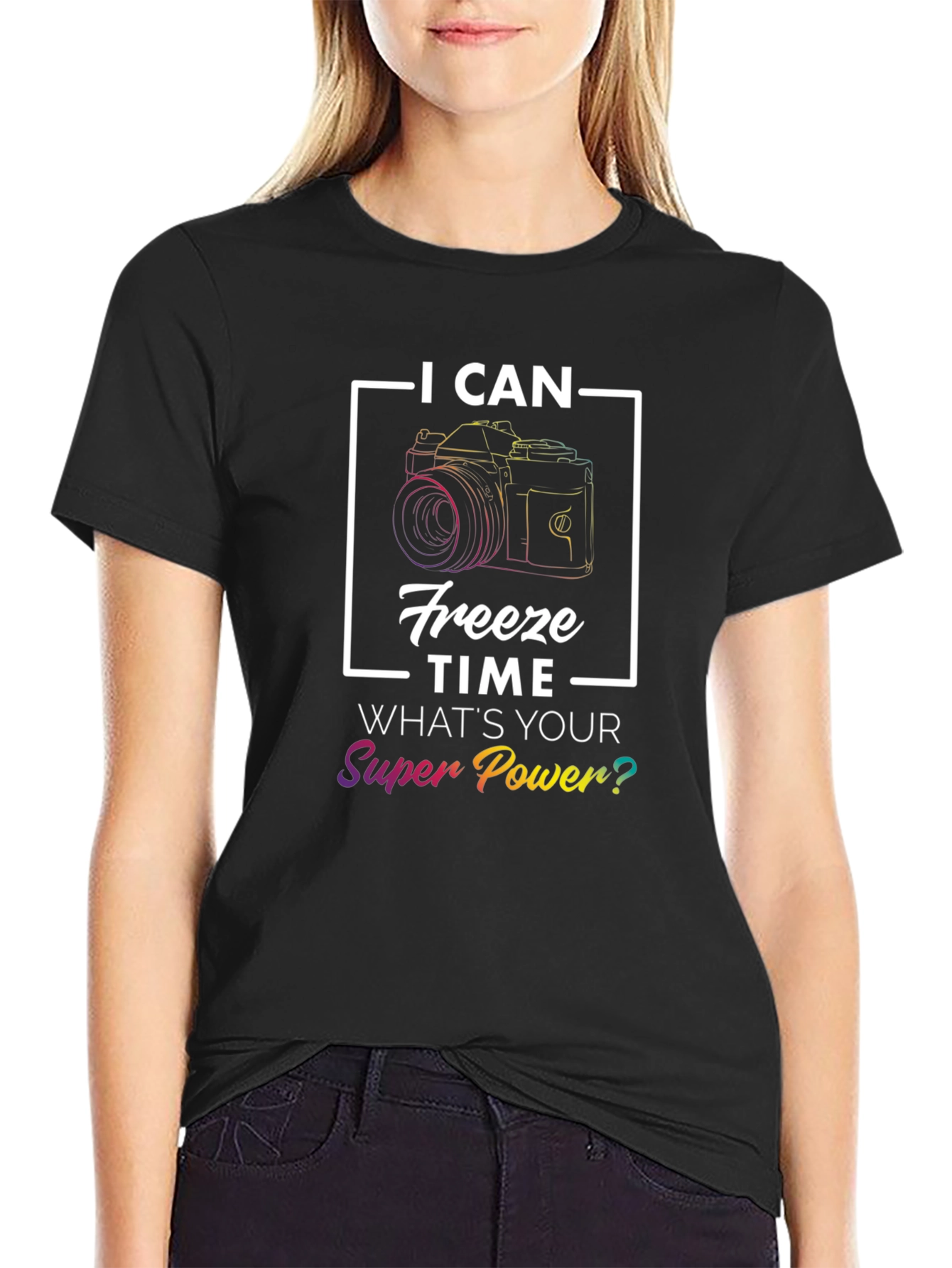 I Can Freeze Time Camera Graphic T-Shirt