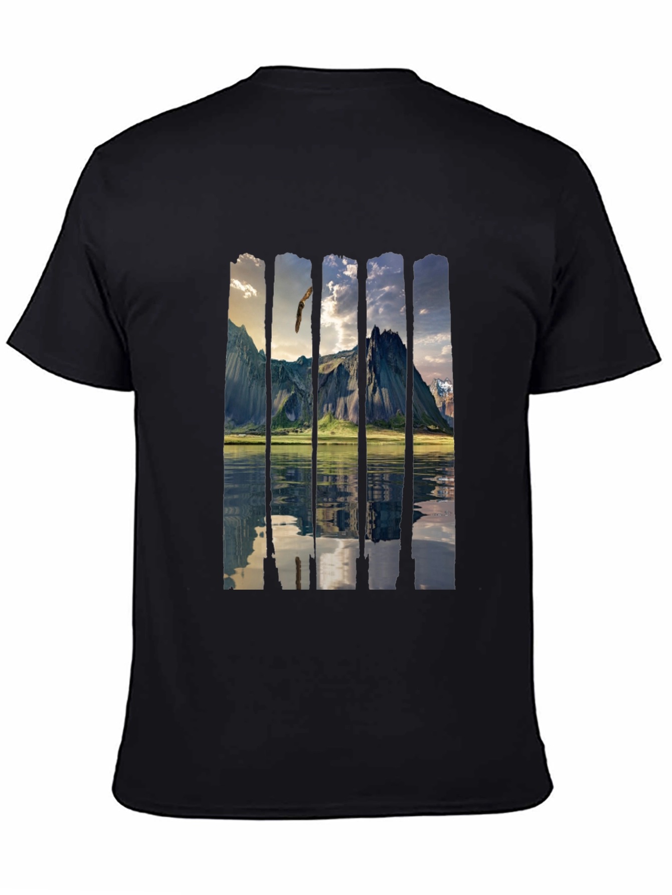 Scenic Mountain Reflection Graphic Tee