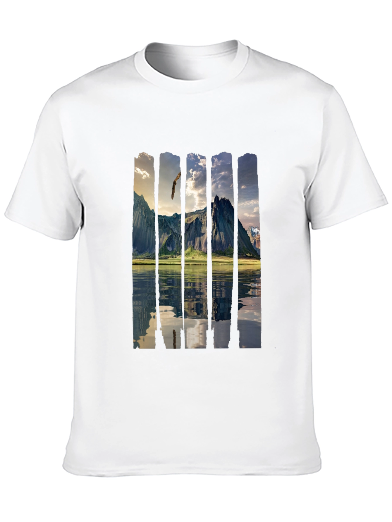 Scenic Mountain Reflection Graphic Tee