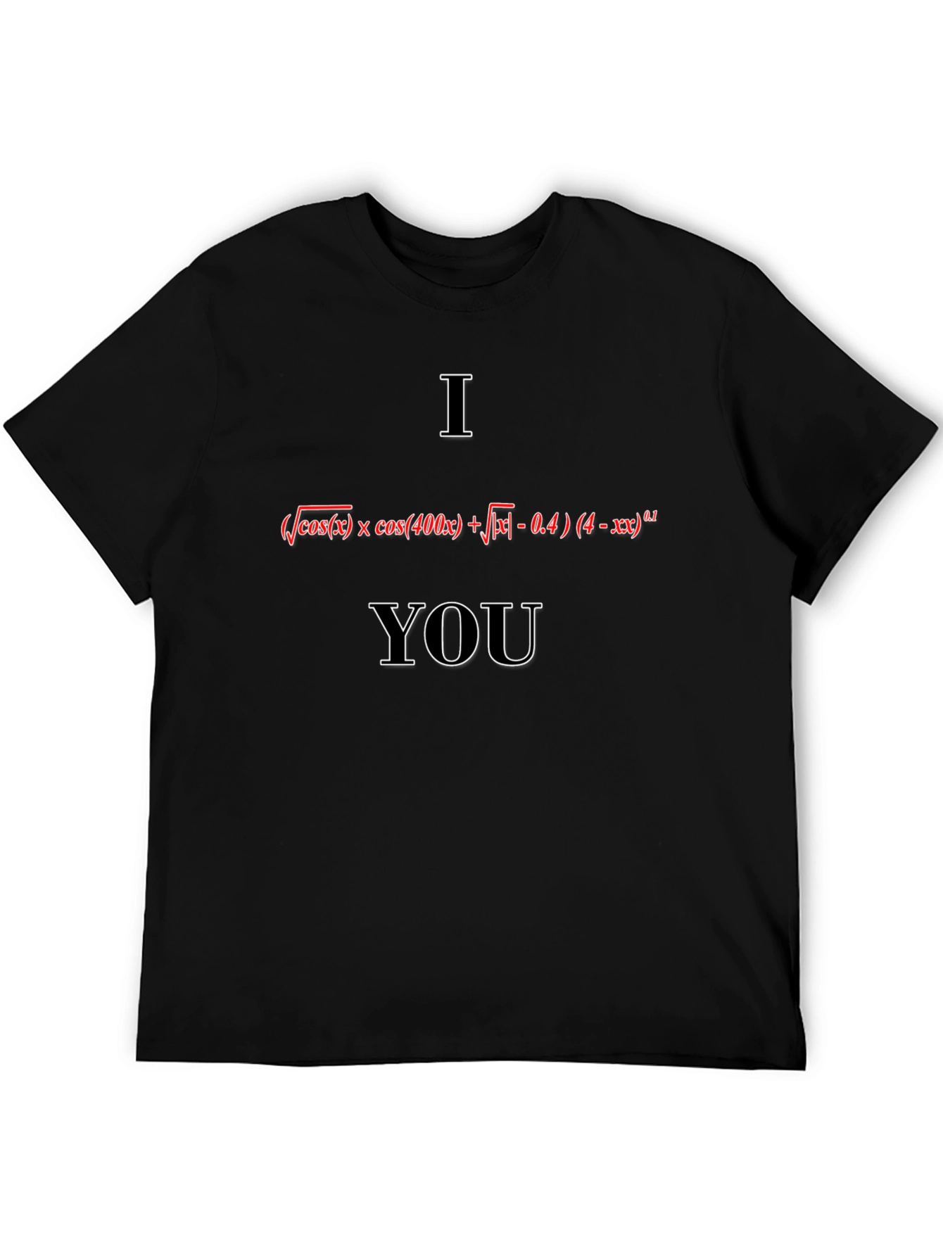 Math Equation I Love You Graphic T-Shirt