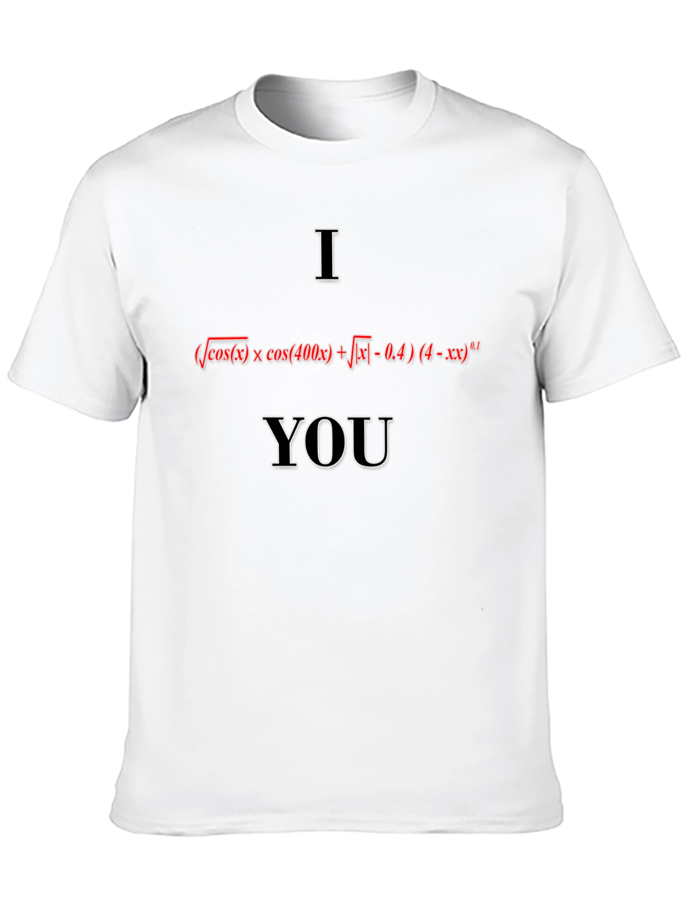 Math Equation I Love You Graphic T-Shirt