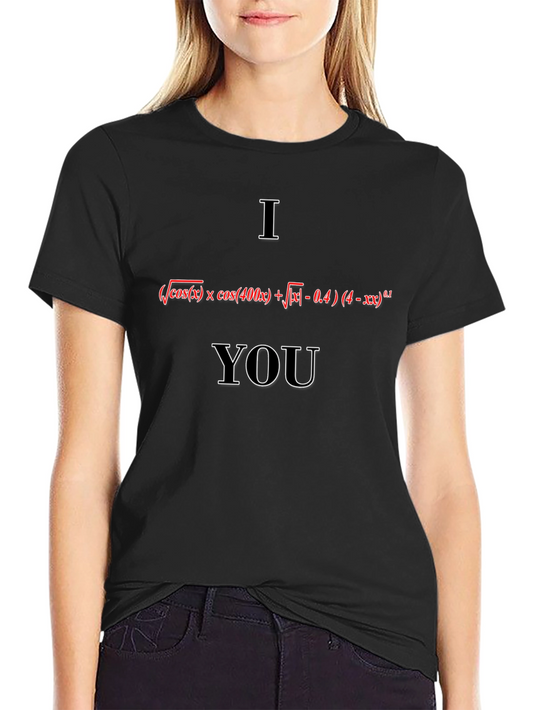 Math Equation I Love You Graphic T-Shirt
