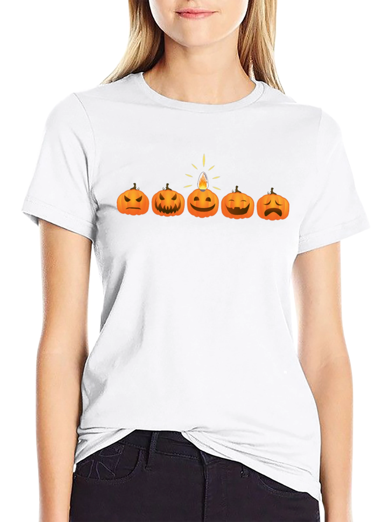Halloween Pumpkin Faces T-Shirt