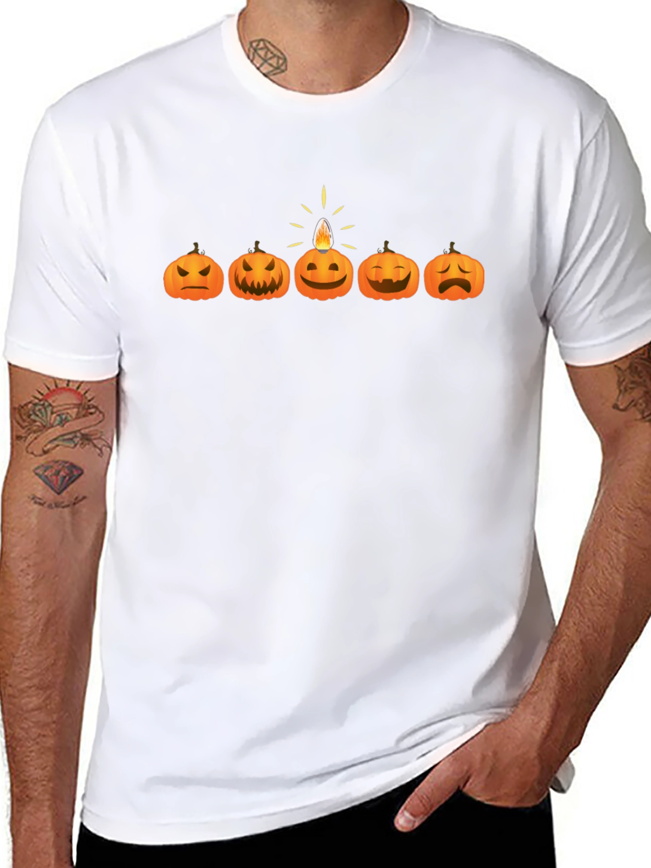 Halloween Pumpkin Faces T-Shirt