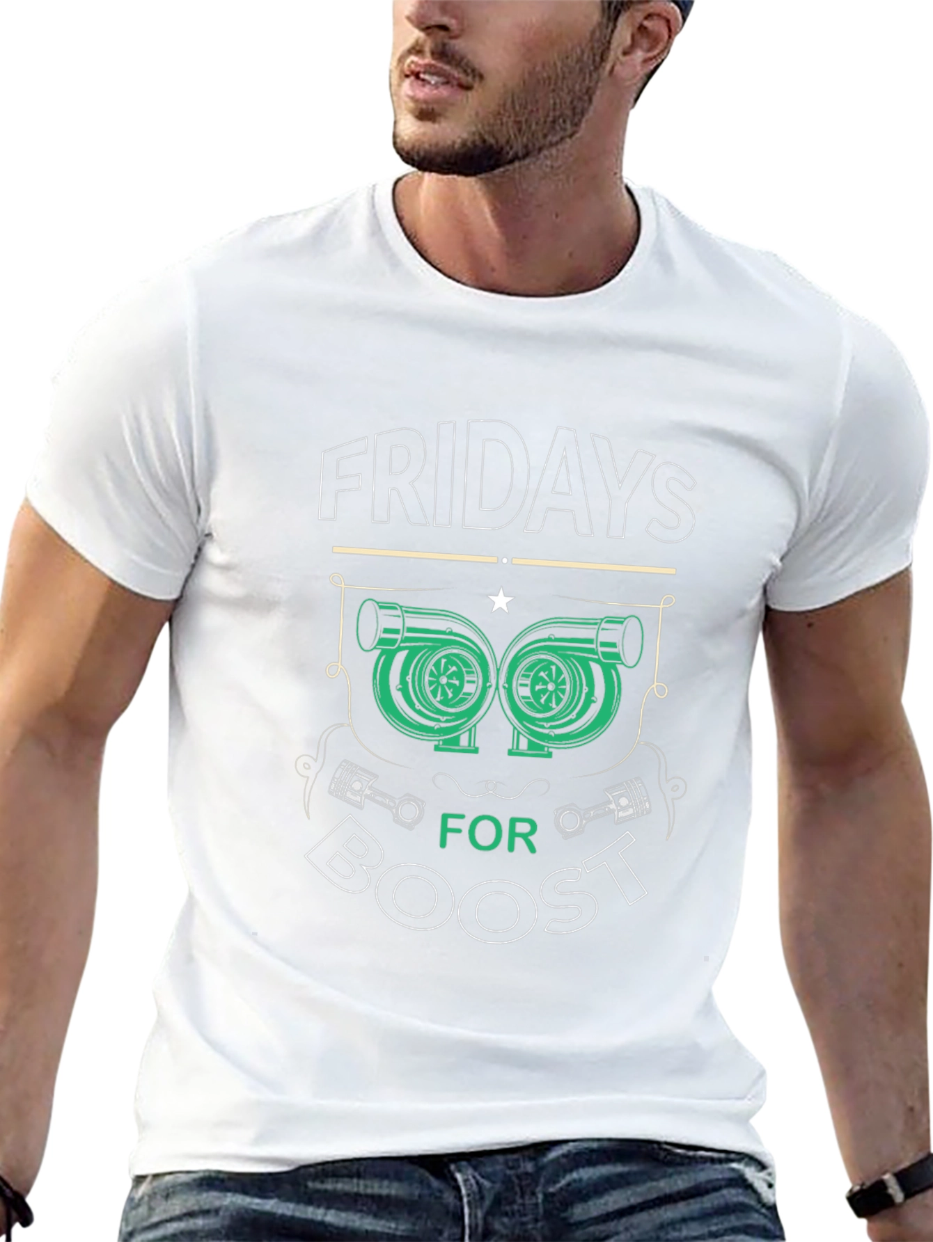 Fridays for Boost T-Shirt - Turbocharged Style