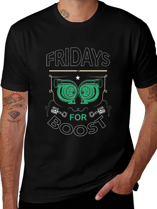 Fridays for Boost T-Shirt - Turbocharged Style