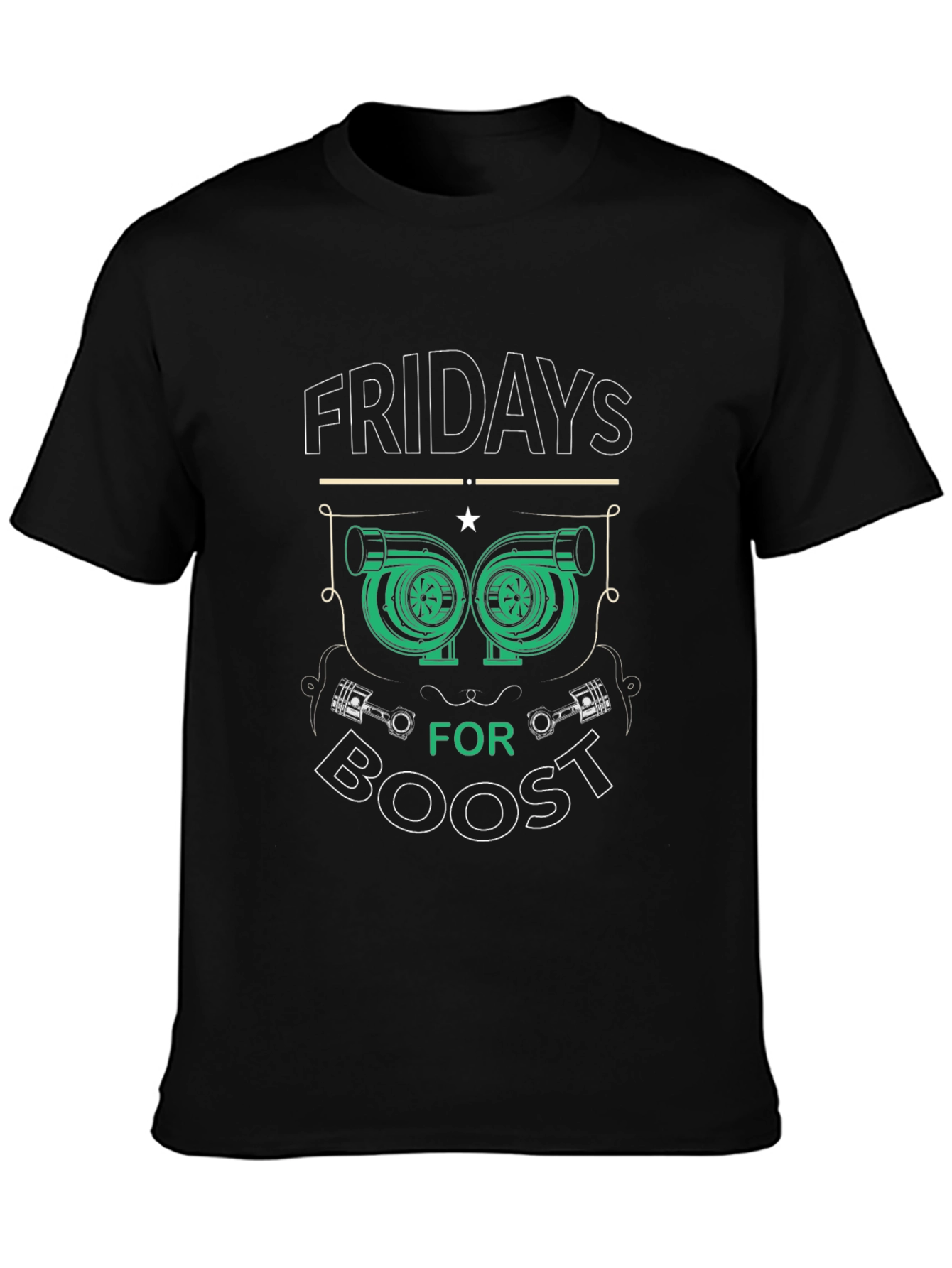 Fridays for Boost T-Shirt - Turbocharged Style