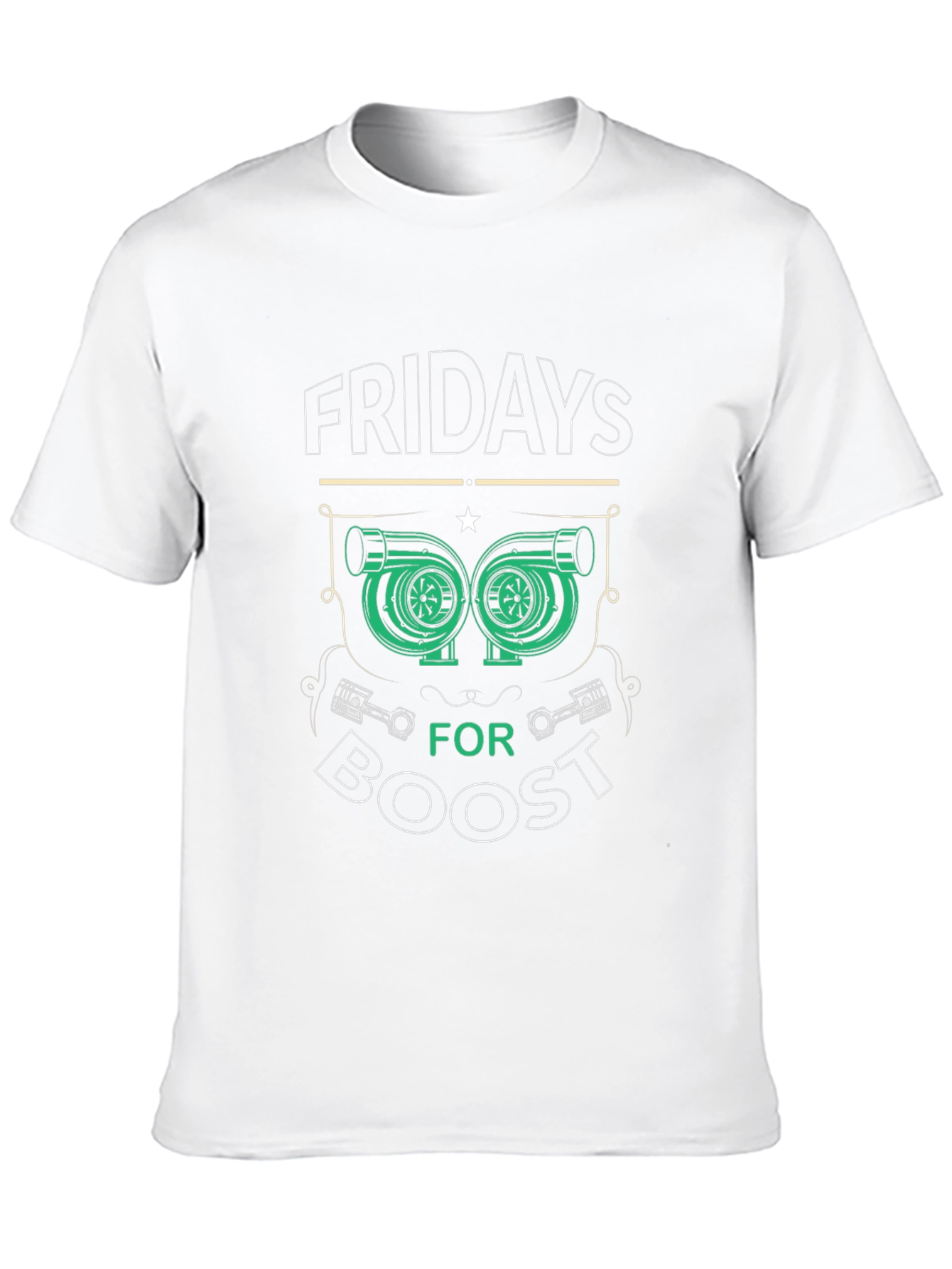 Fridays for Boost T-Shirt - Turbocharged Style