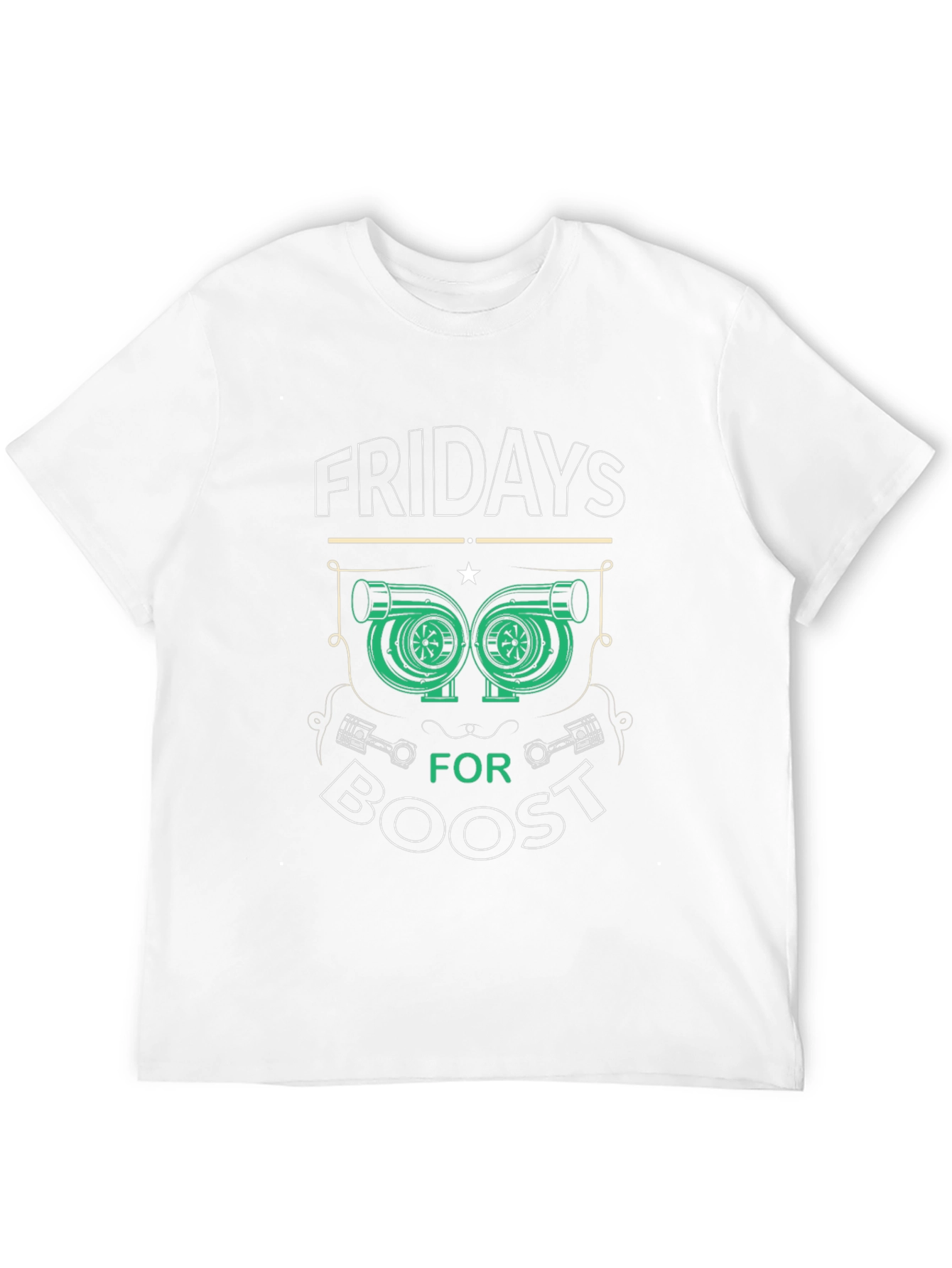 Fridays for Boost T-Shirt - Turbocharged Style